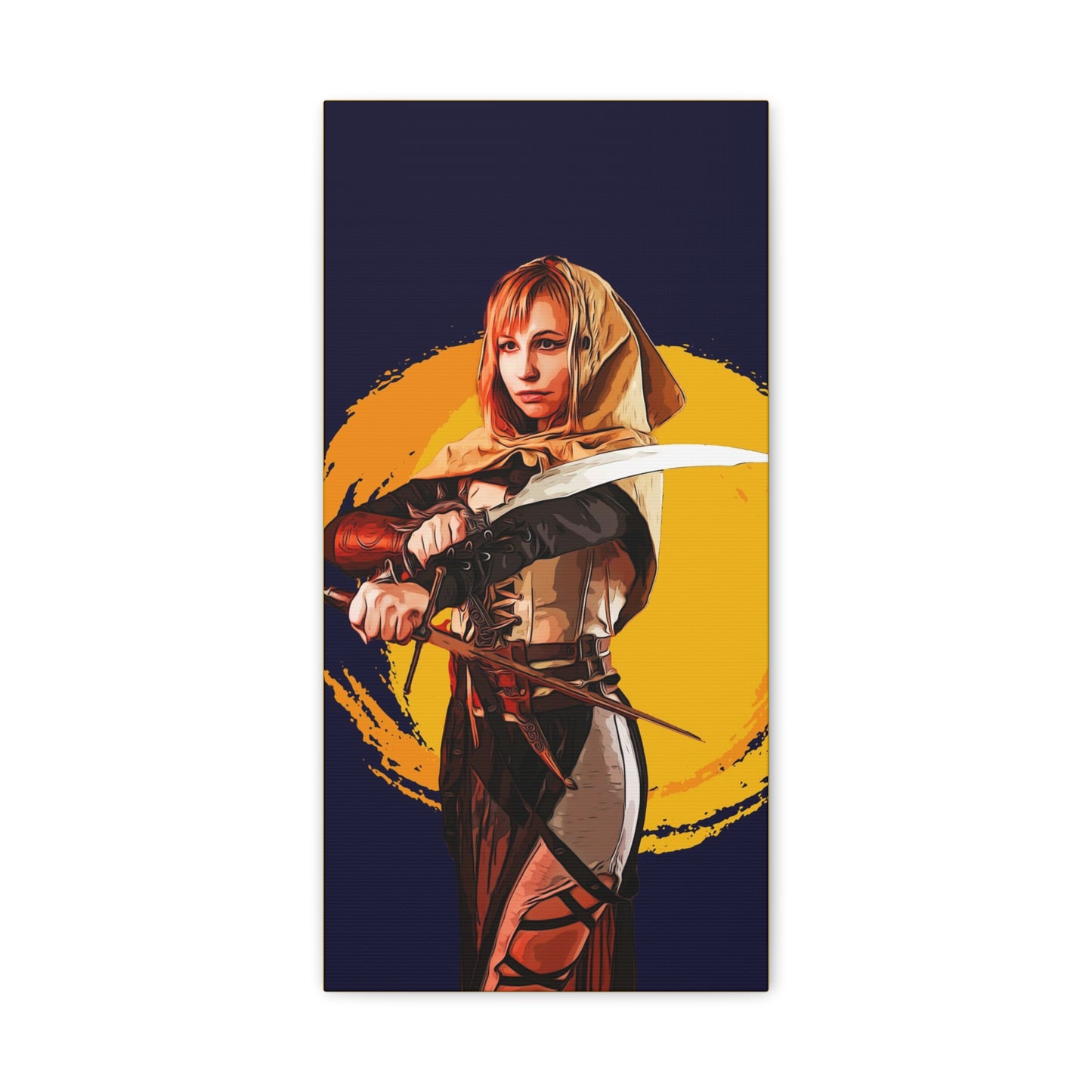 Cosplay Woman Warrior Matte Canvas, Stretched, 1.25"