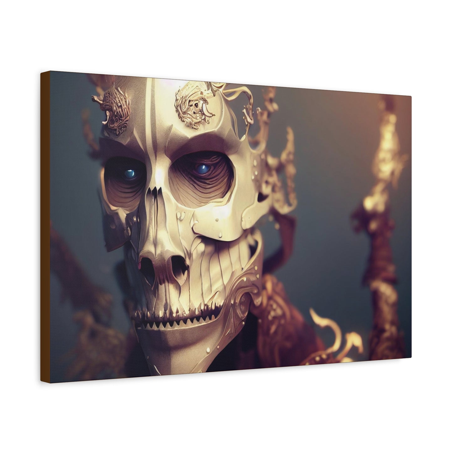 Skull AI Gen Matte Canvas, Stretched, 1.25"