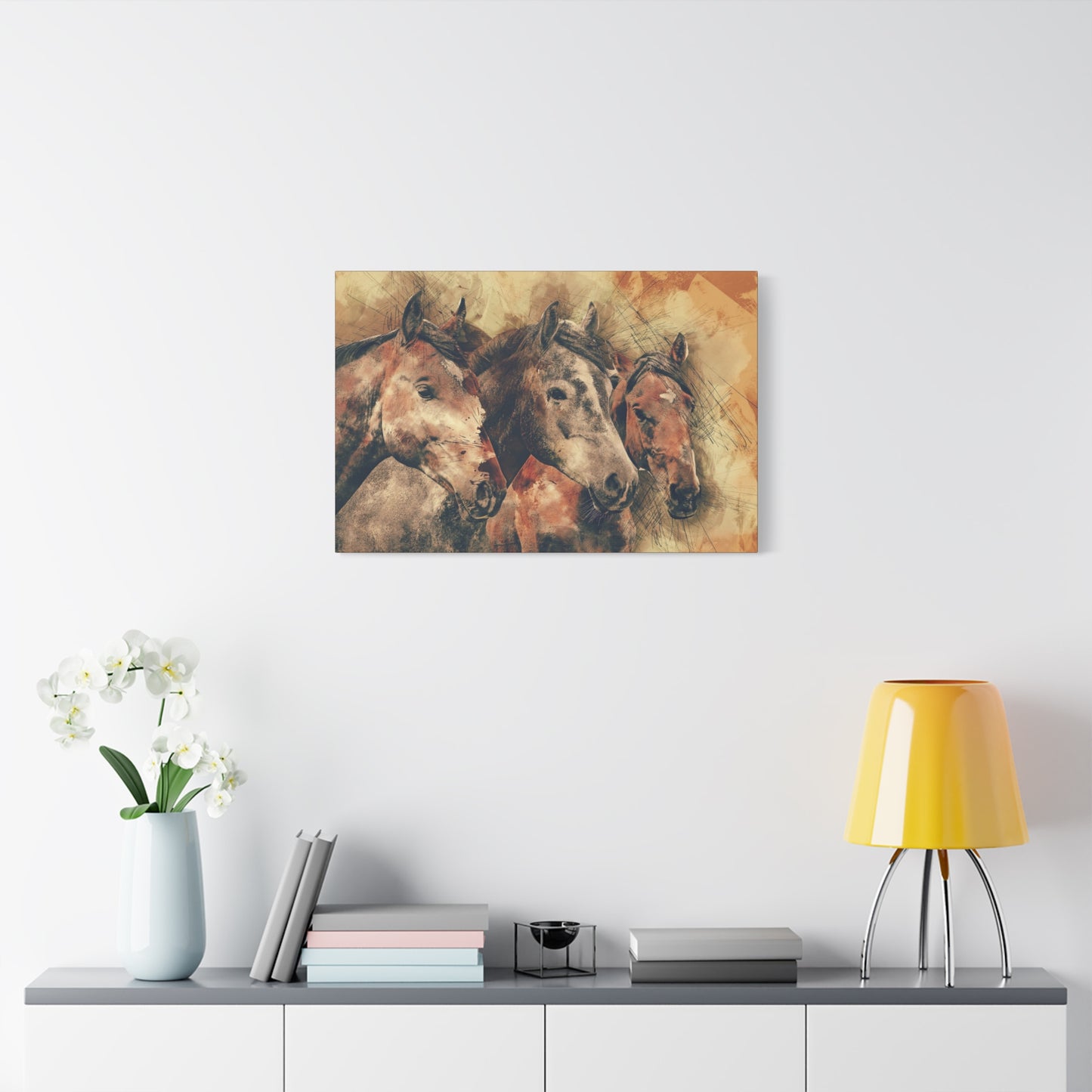 Horses Matte Canvas, Stretched, 1.25"