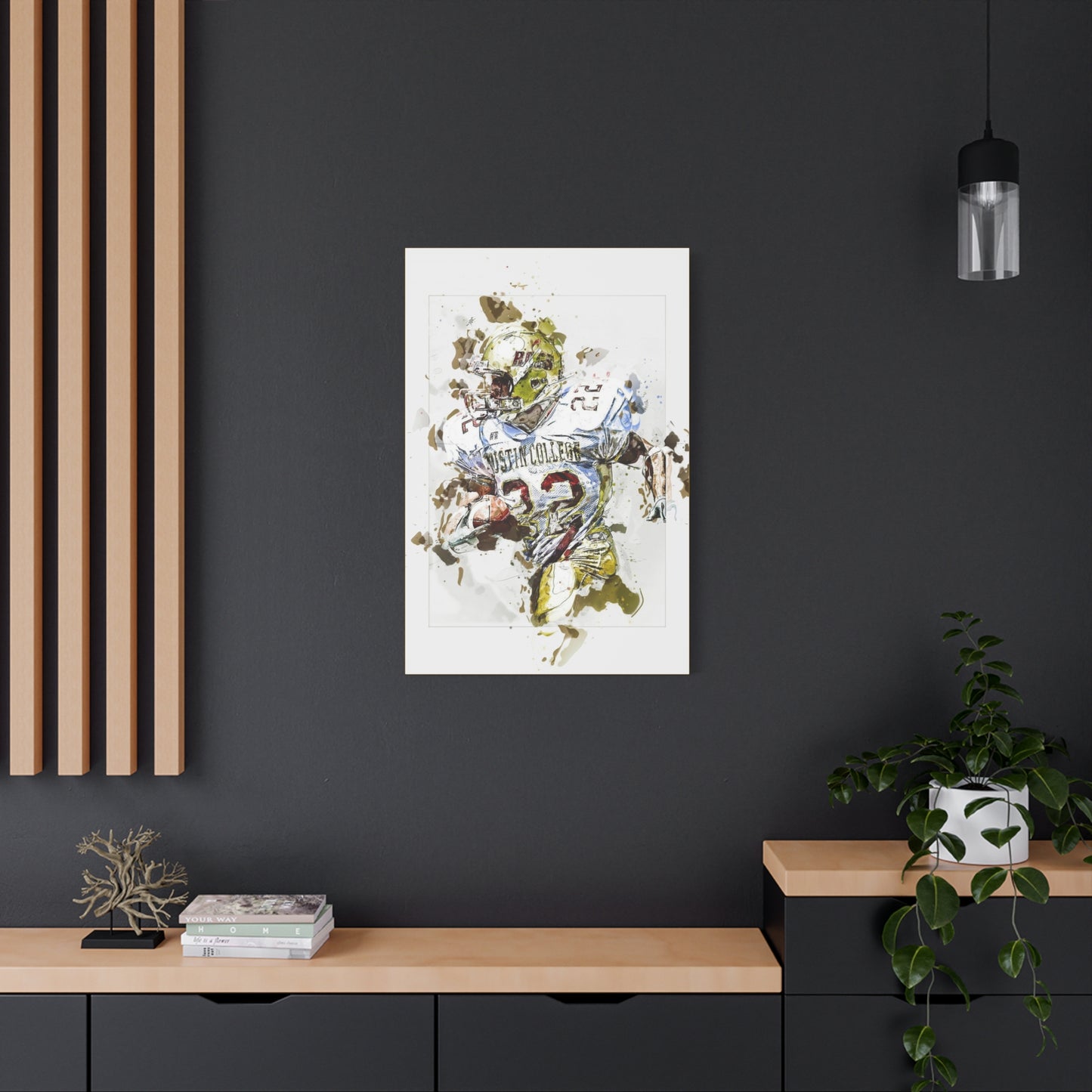 Football Matte Canvas, Stretched, 1.25"