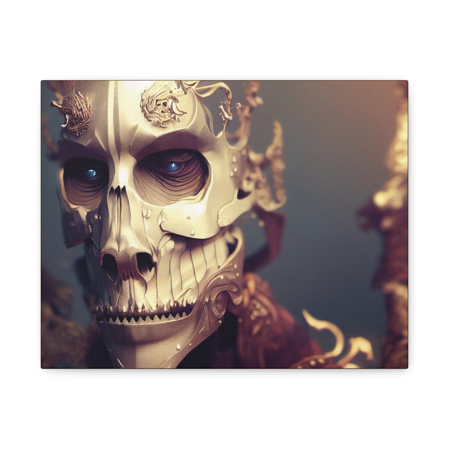 Skull AI Gen Matte Canvas, Stretched, 1.25"
