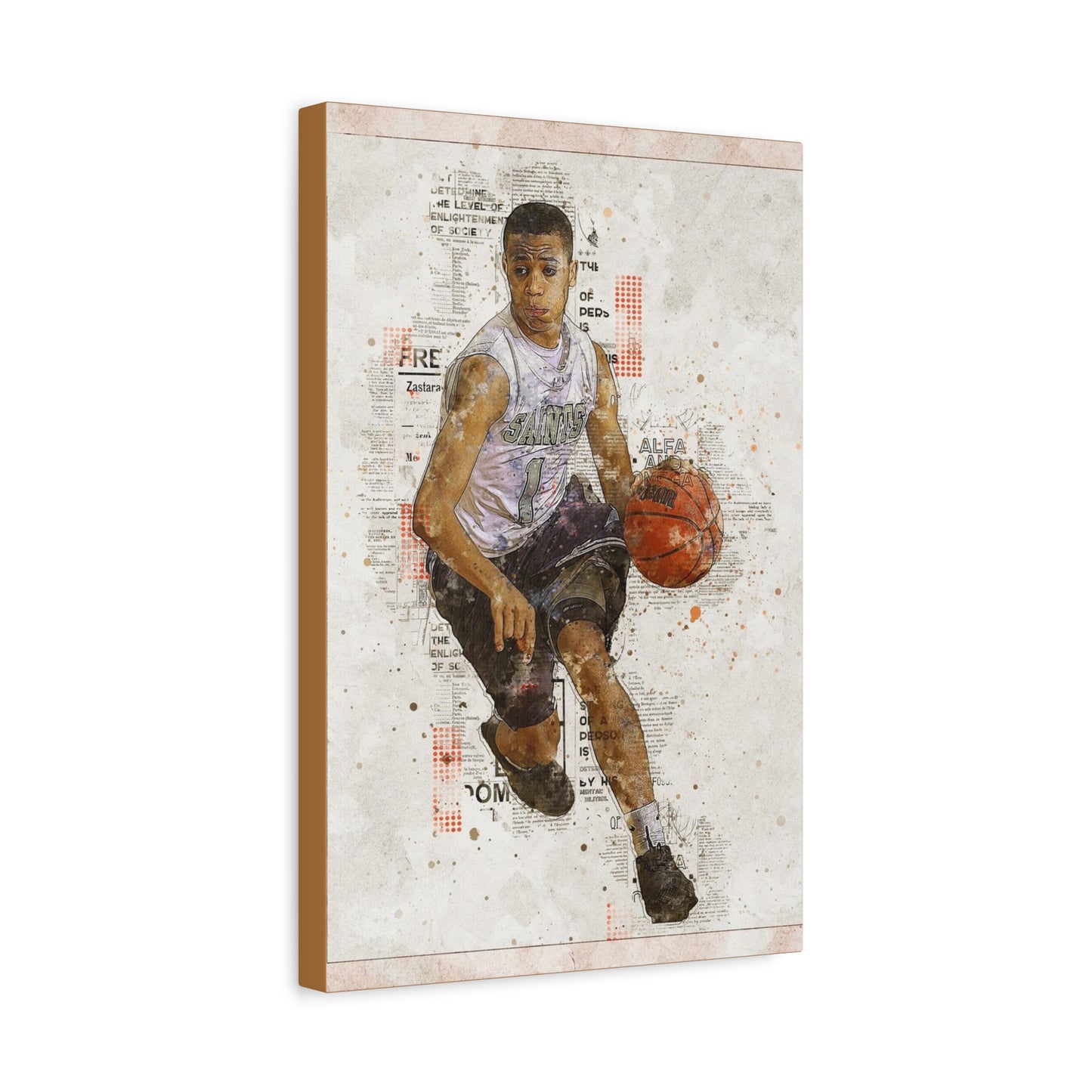 Basketball Matte Canvas, Stretched, 1.25"