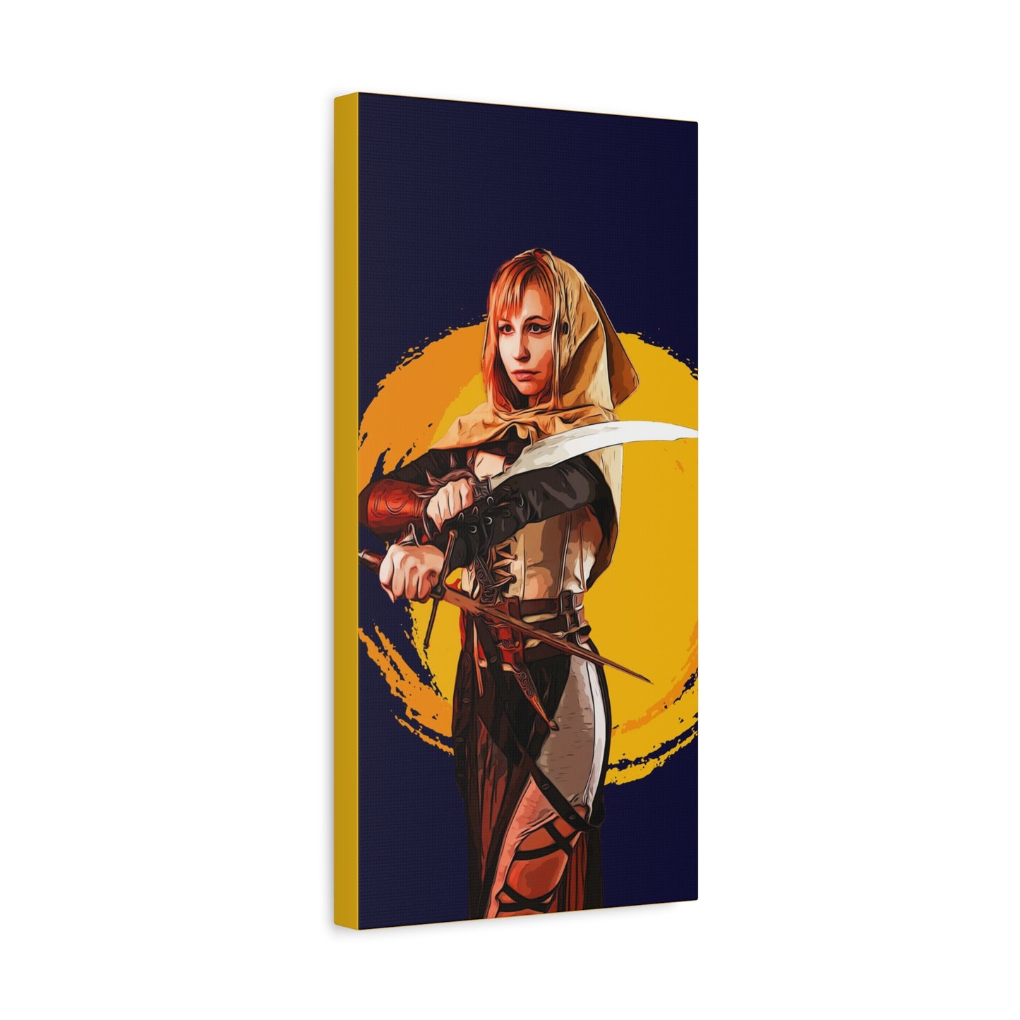 Cosplay Woman Warrior Matte Canvas, Stretched, 1.25"