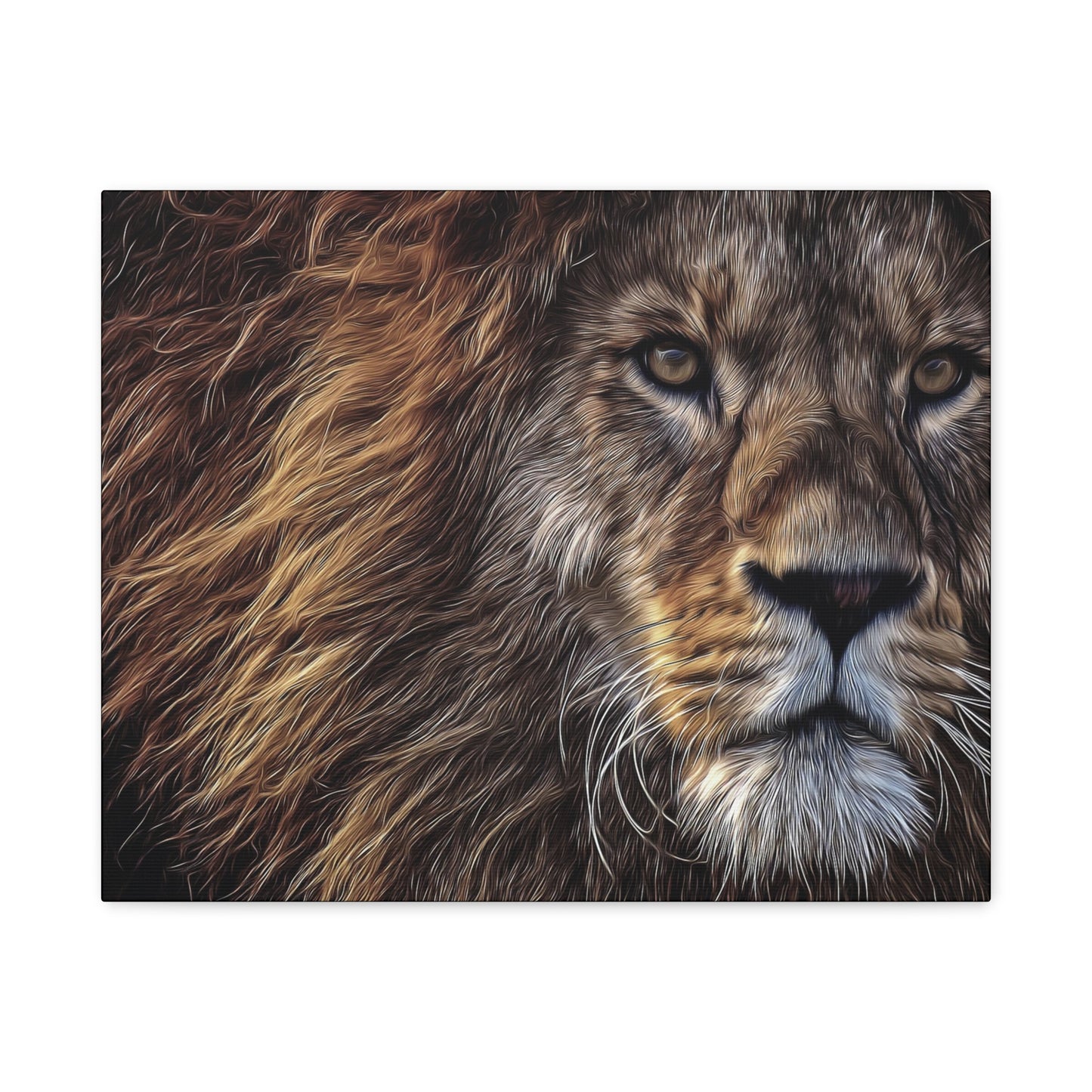 Lion Matte Canvas, Stretched, 1.25"