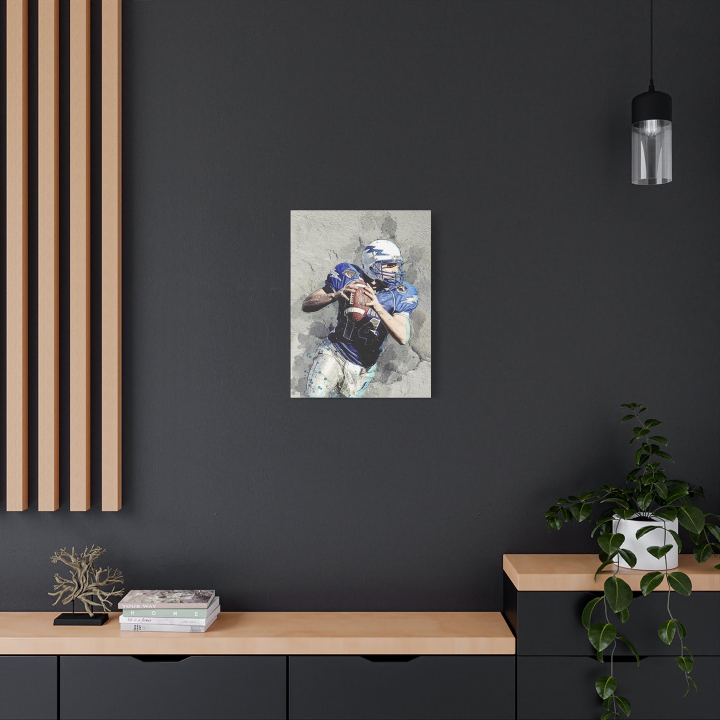 Quarterback Matte Canvas, Stretched, 1.25"