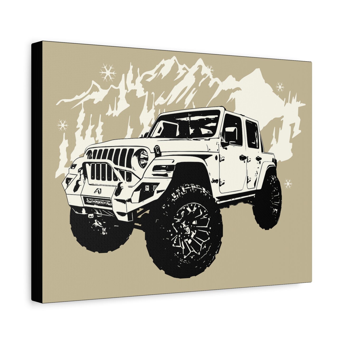 Jeep Matte Canvas, Stretched, 1.25"