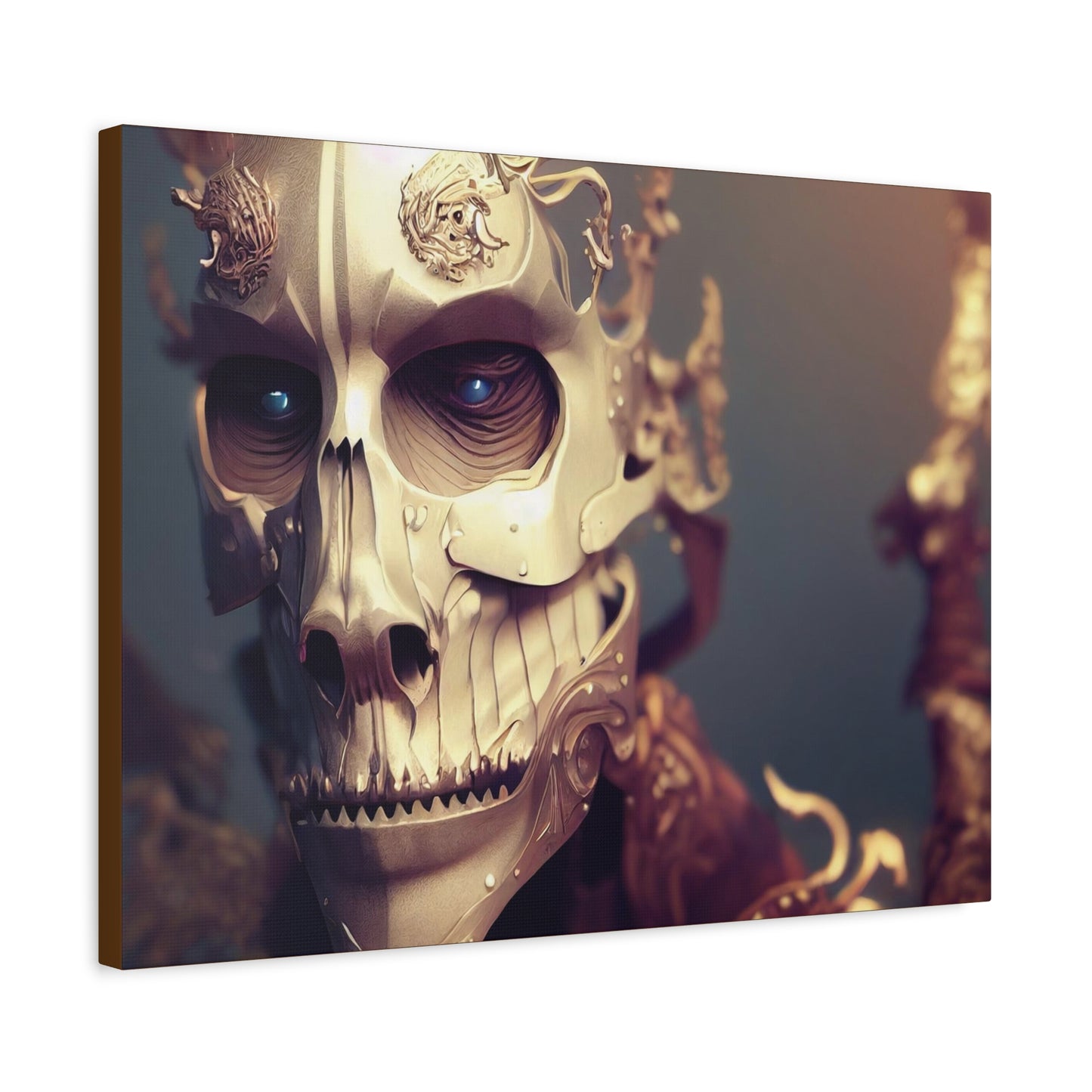 Skull AI Gen Matte Canvas, Stretched, 1.25"