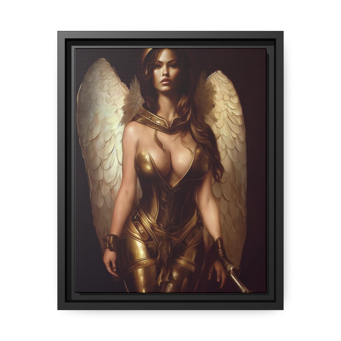 Goddess Matte Canvas, Black Frame