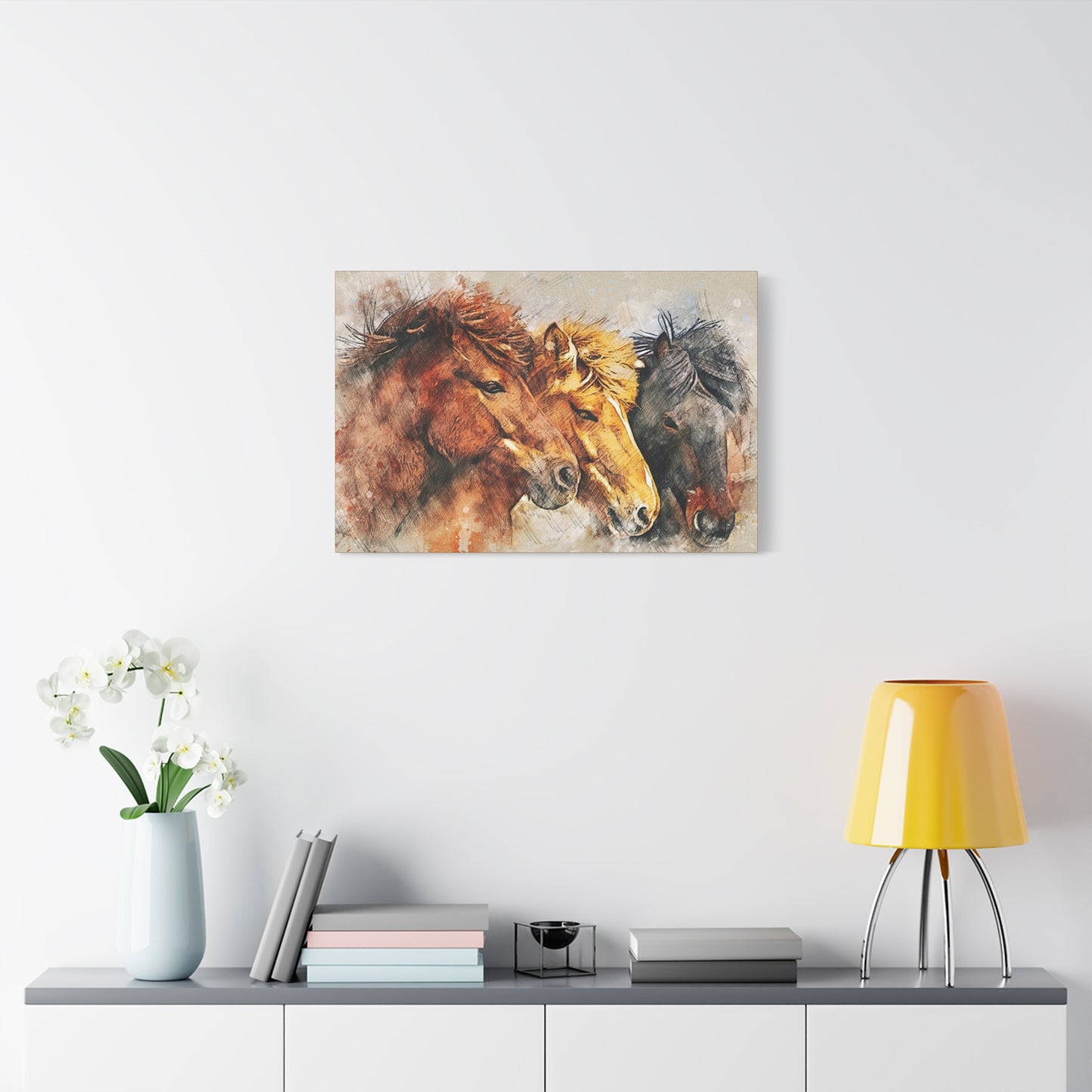 Horses Matte Canvas, Stretched, 1.25"