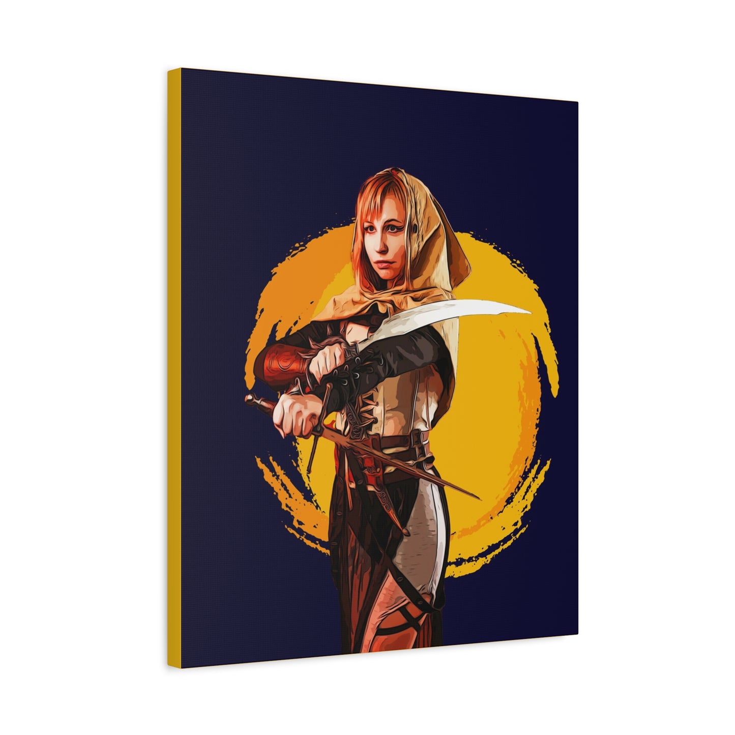 Cosplay Woman Warrior Matte Canvas, Stretched, 1.25"