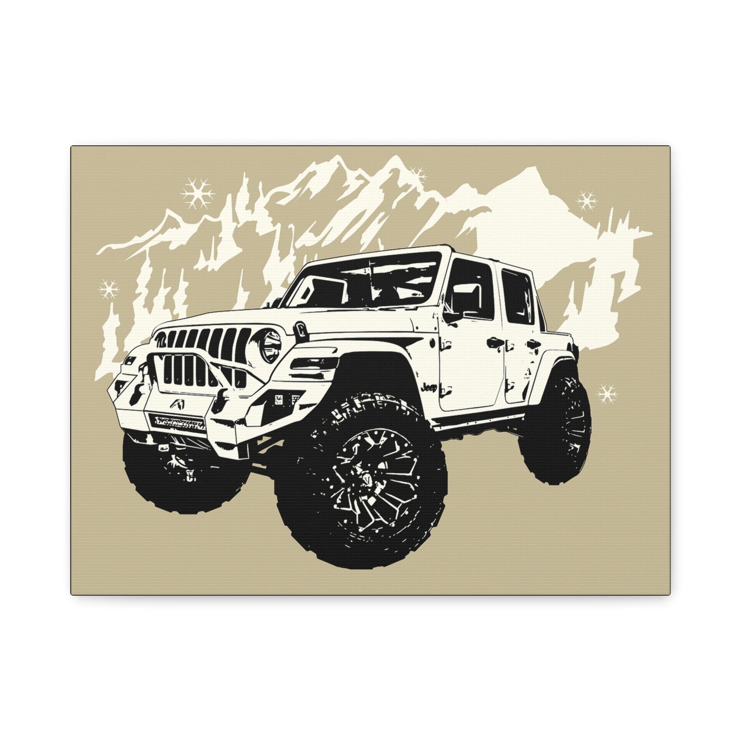 Jeep Matte Canvas, Stretched, 1.25"