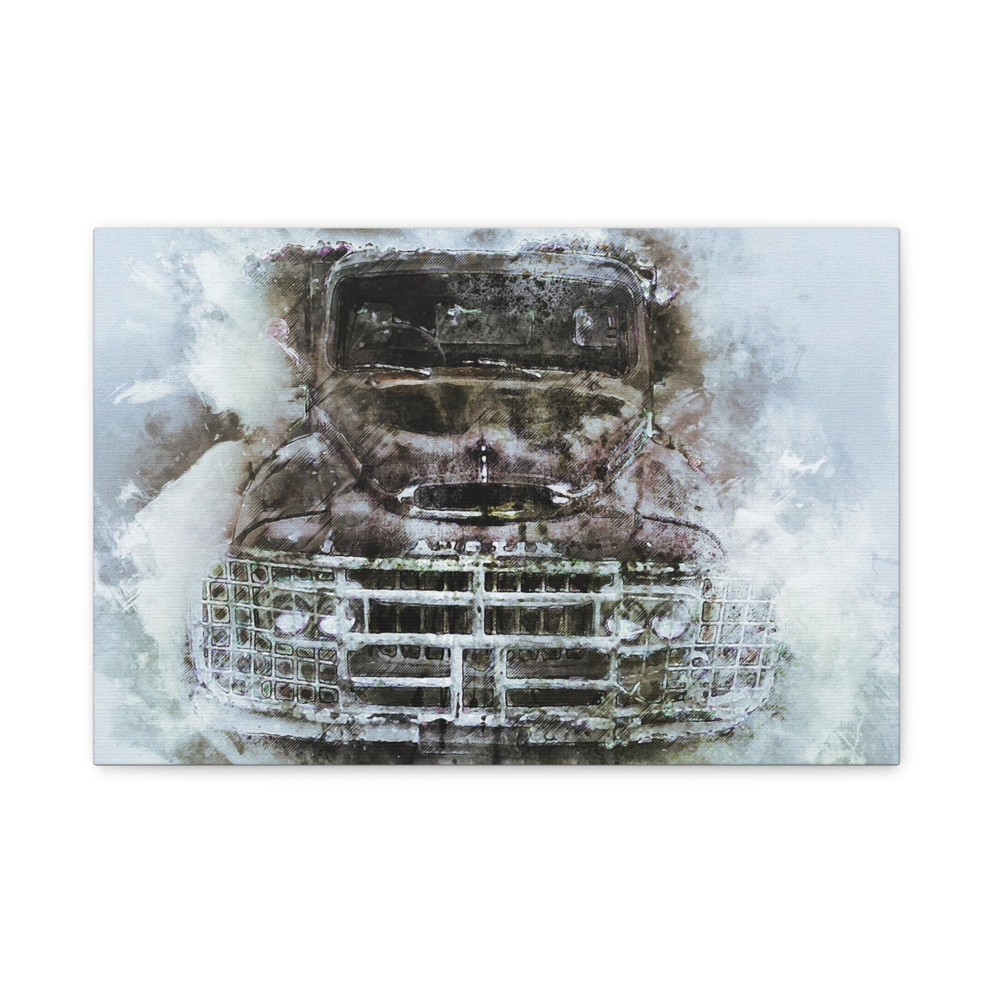 Austin Truck Matte Canvas, Stretched, 1.25"