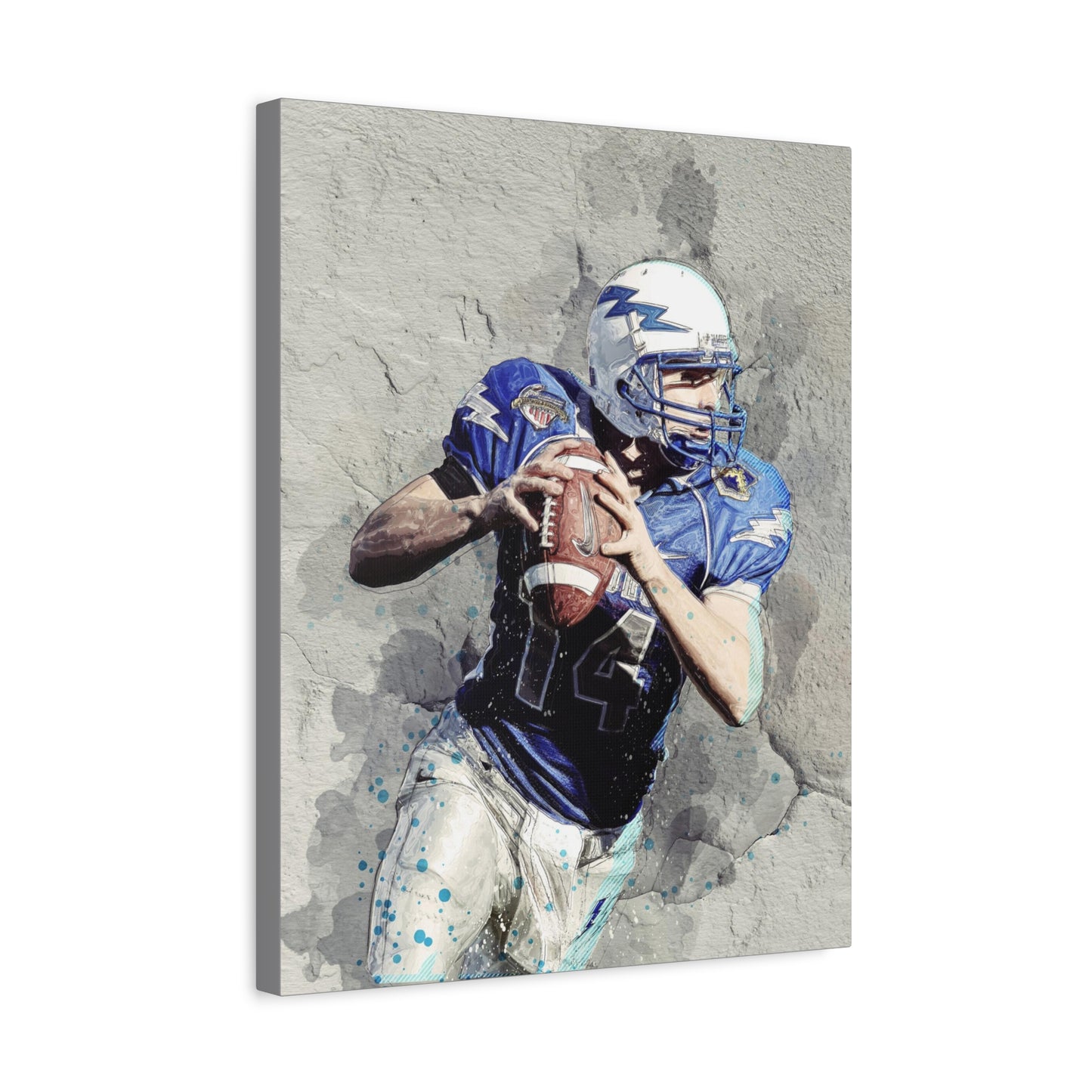 Quarterback Matte Canvas, Stretched, 1.25"
