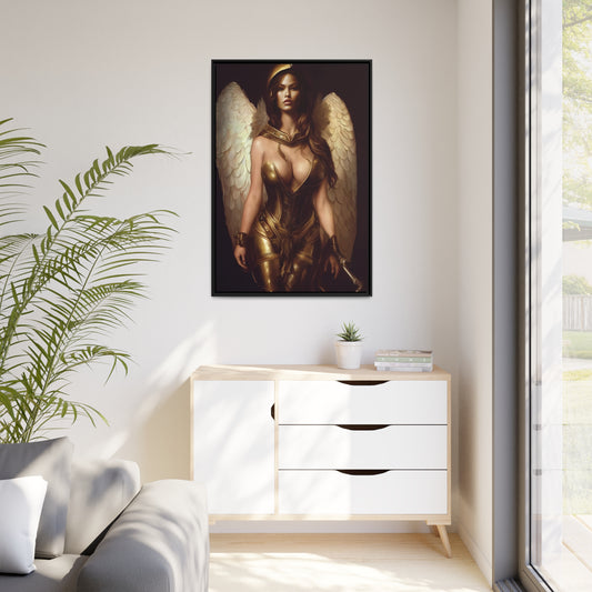 Goddess Matte Canvas, Black Frame