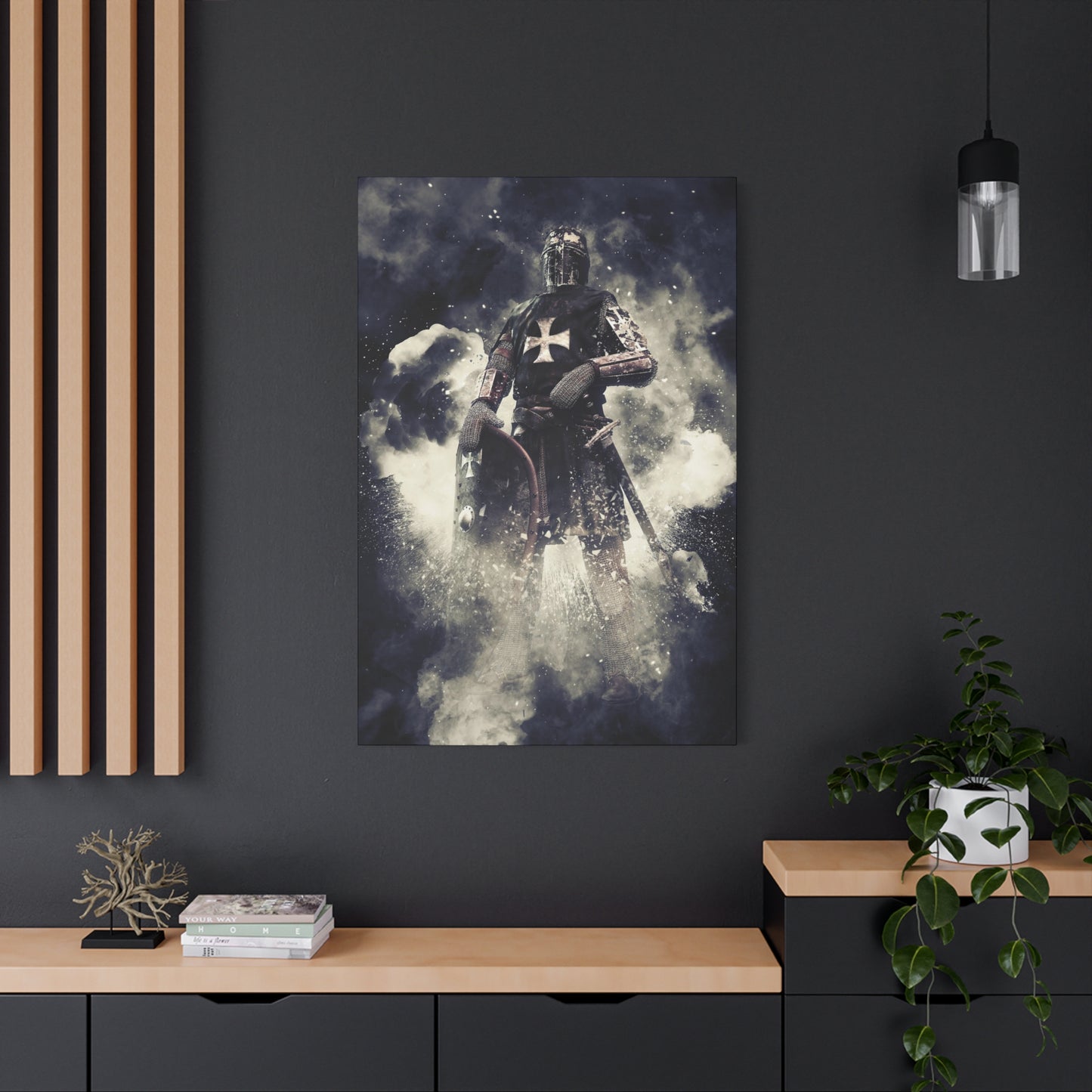 Knight Crusader Matte Canvas, Stretched, 1.25"