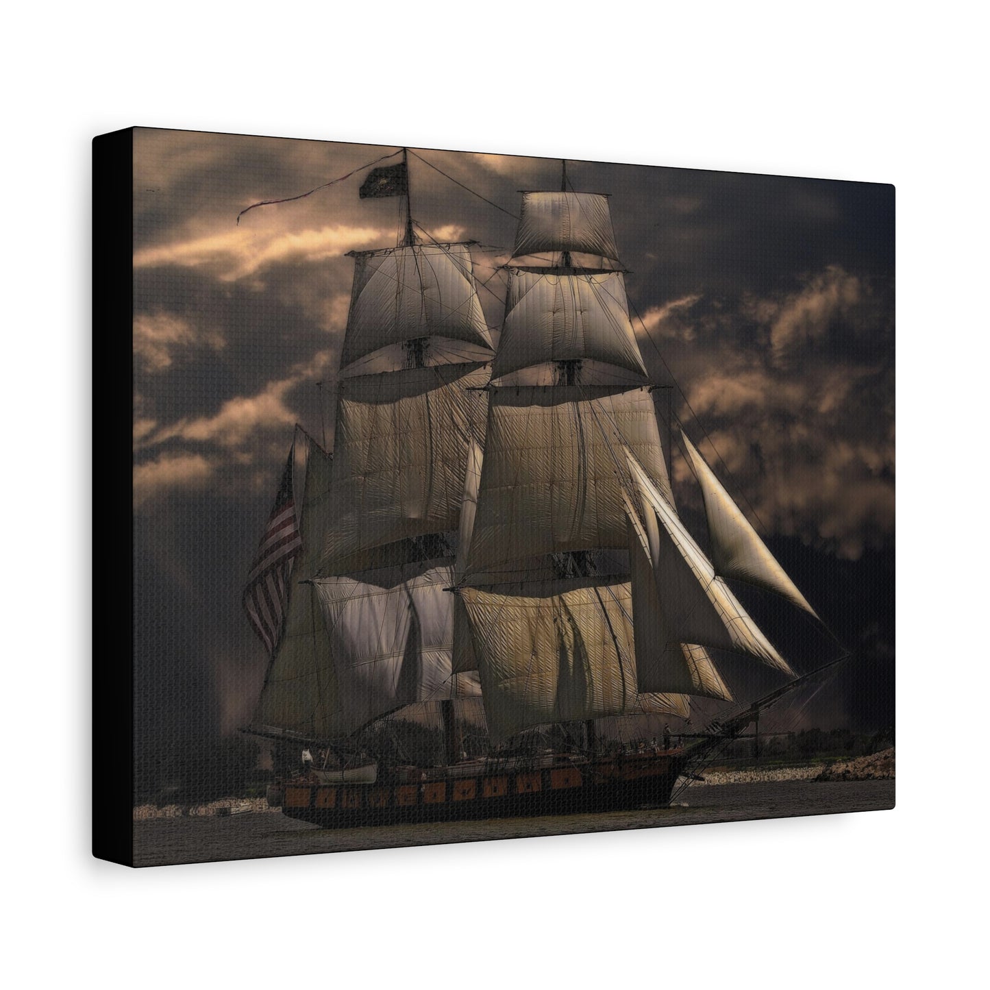 Sailing Ship Matte Canvas, Stretched, 1.25"