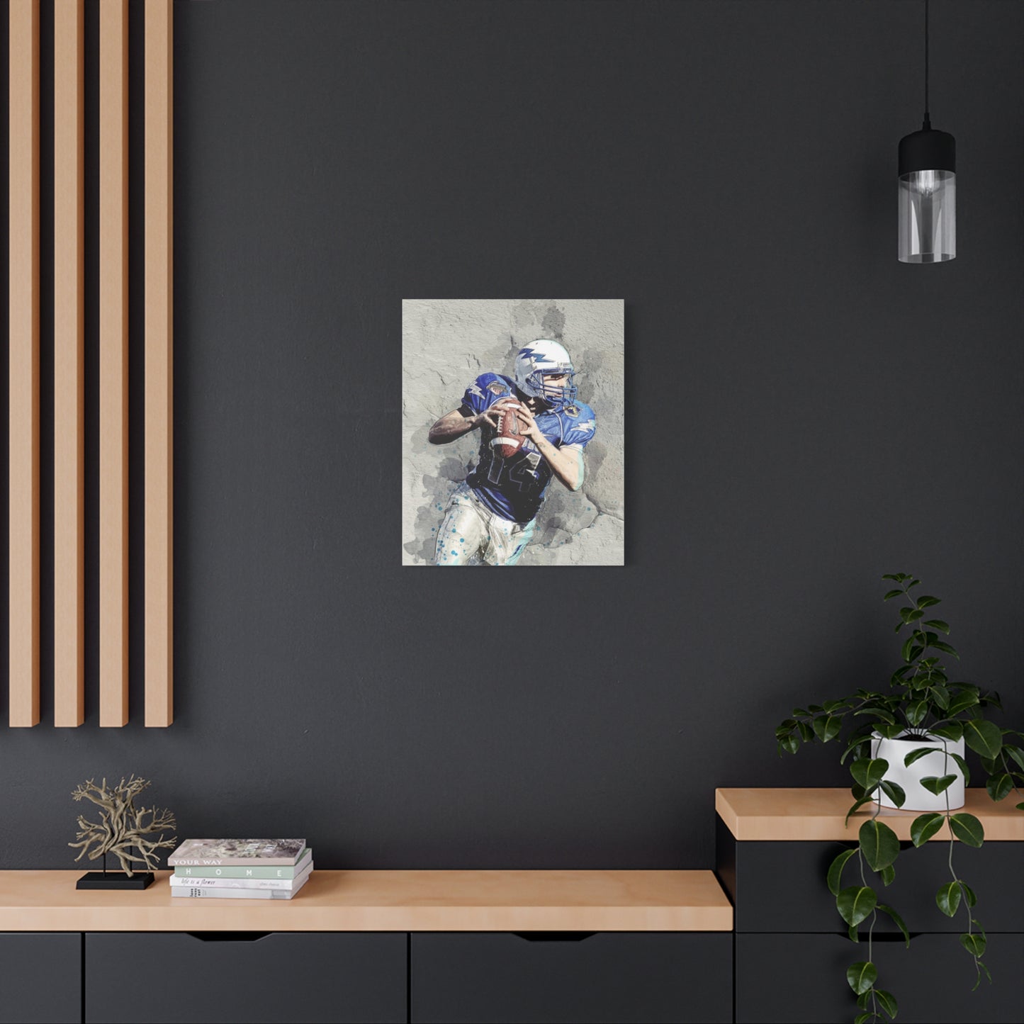 Quarterback Matte Canvas, Stretched, 1.25"