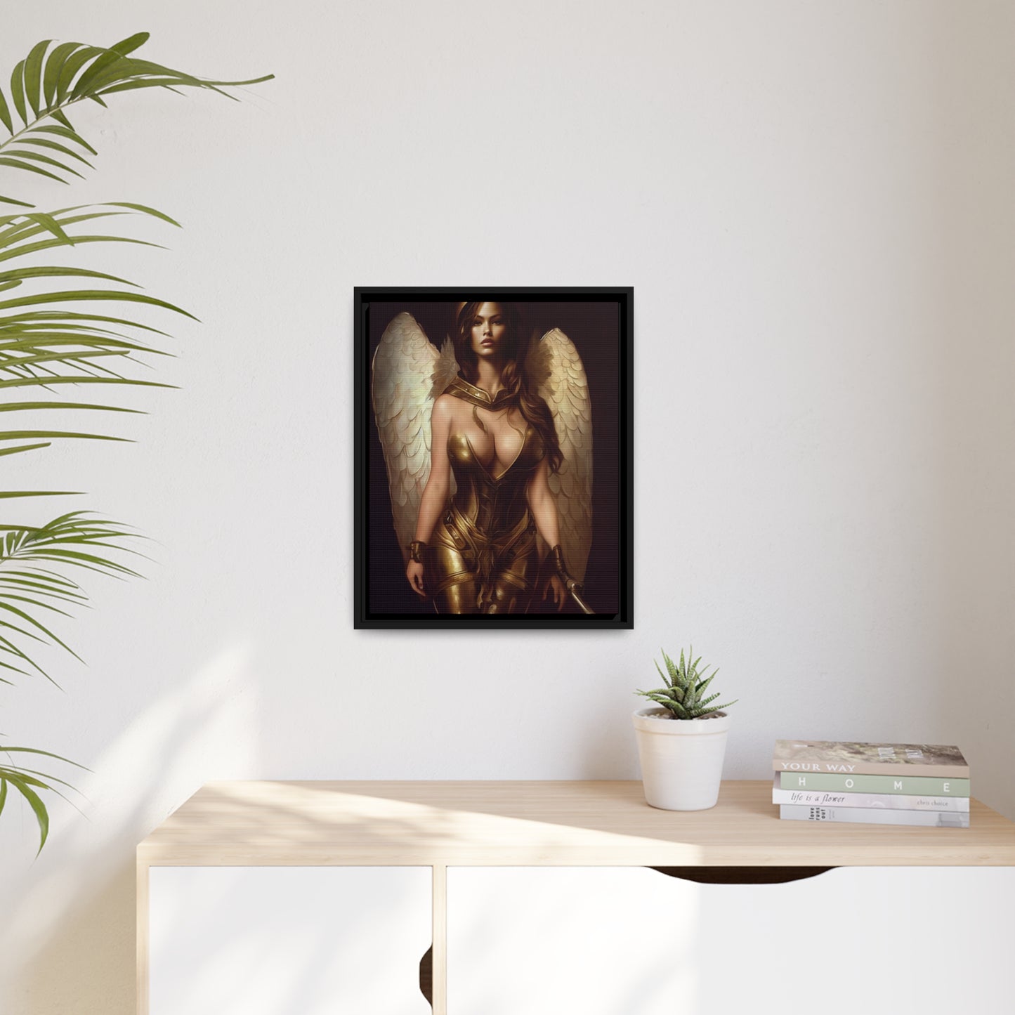 Goddess Matte Canvas, Black Frame