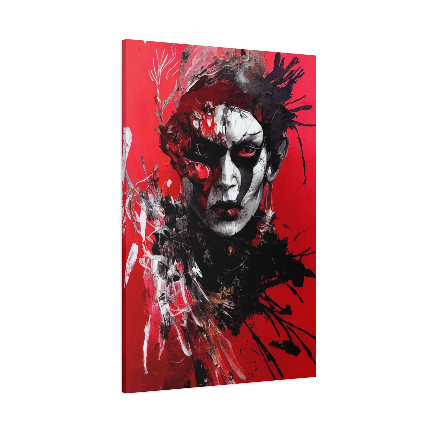 Shaman Red AI Gen Matte Canvas, Stretched, 1.25"