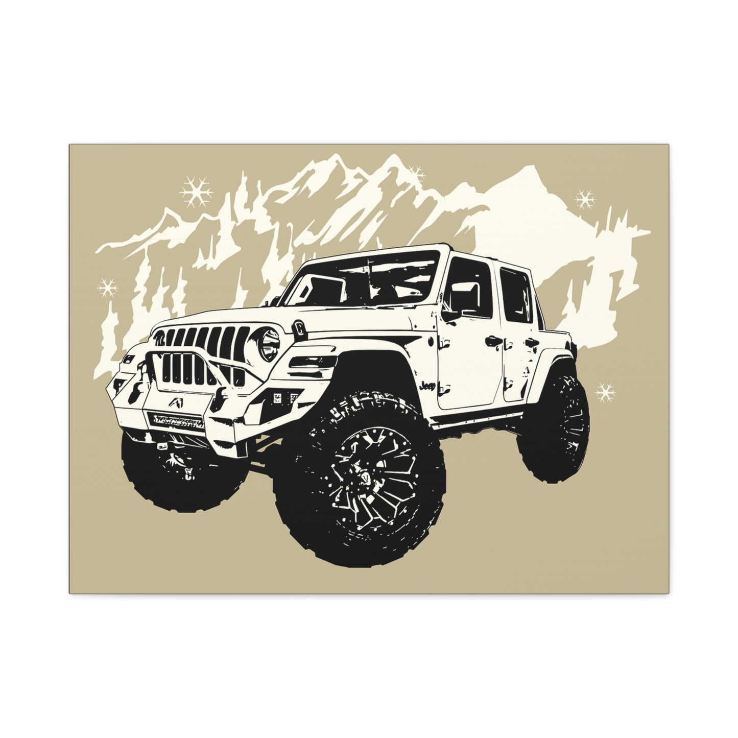 Jeep Matte Canvas, Stretched, 1.25"