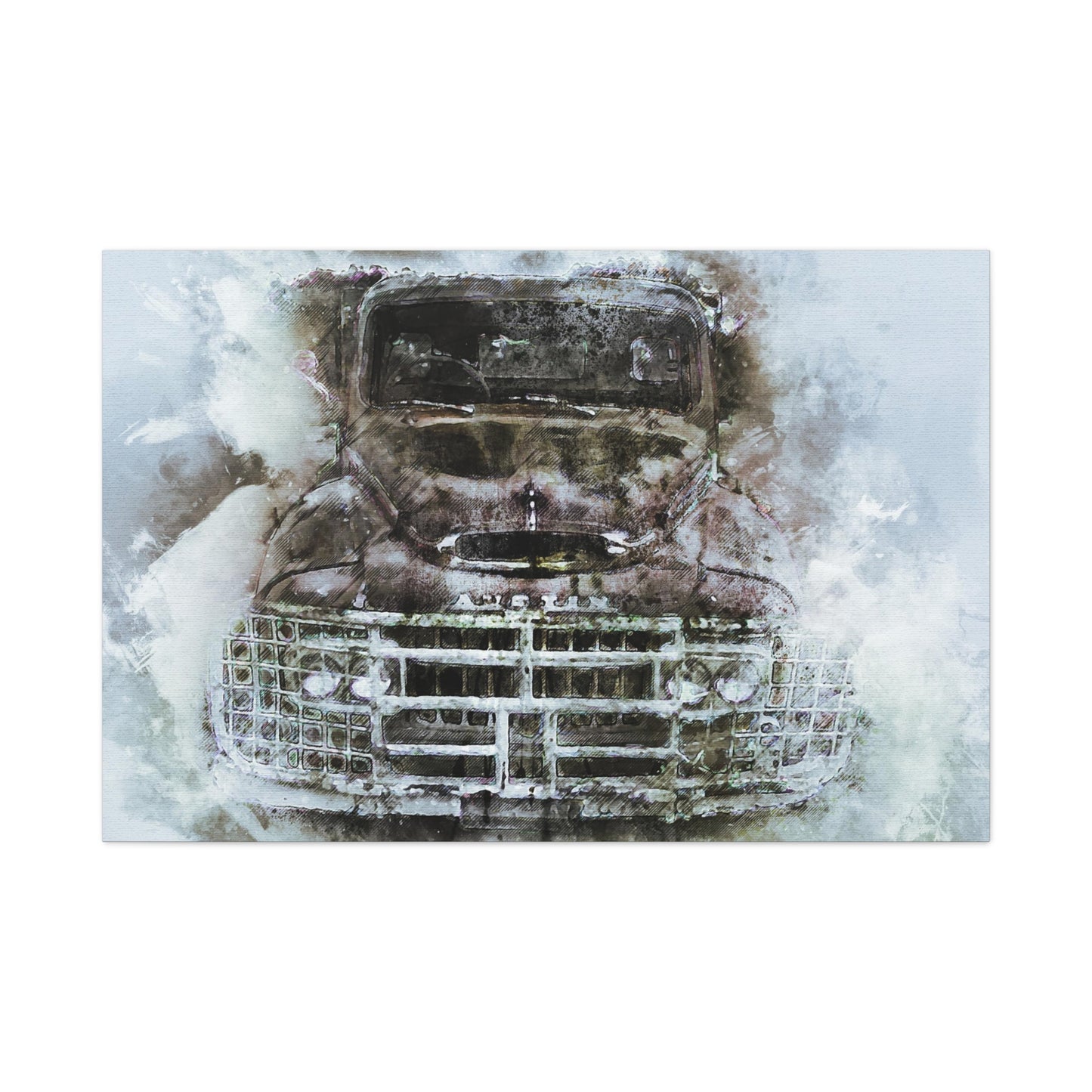 Austin Truck Matte Canvas, Stretched, 1.25"
