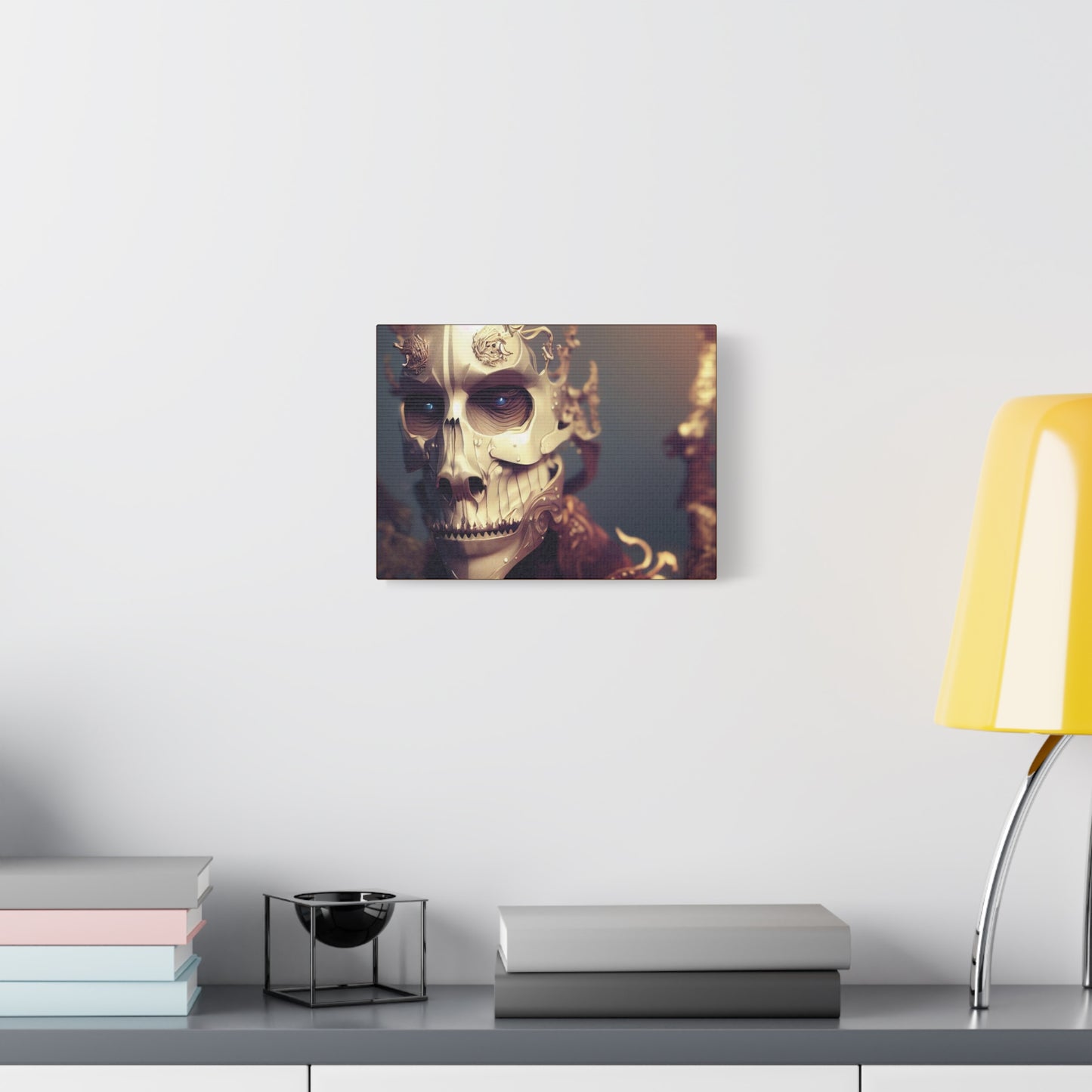 Skull AI Gen Matte Canvas, Stretched, 1.25"