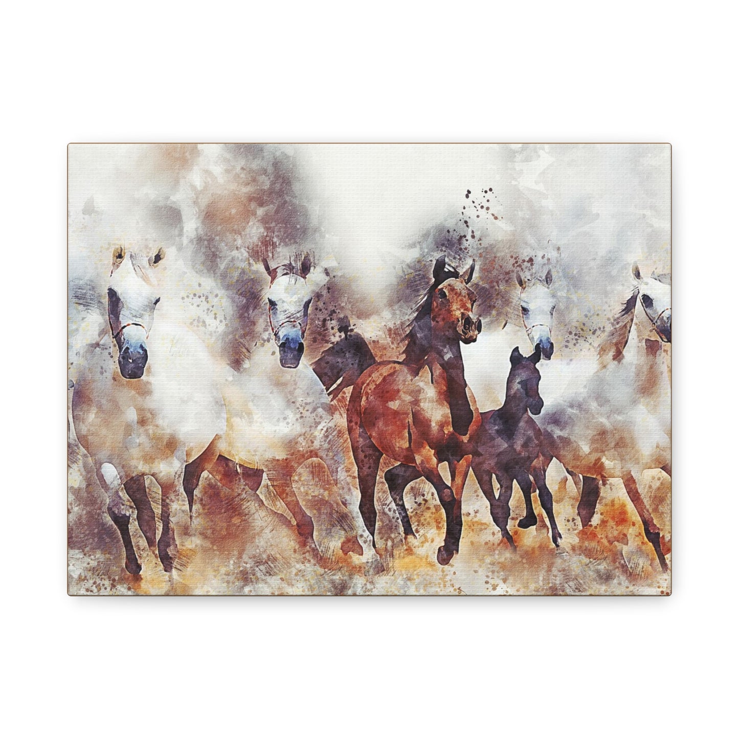 Horses Matte Canvas, Stretched, 1.25"