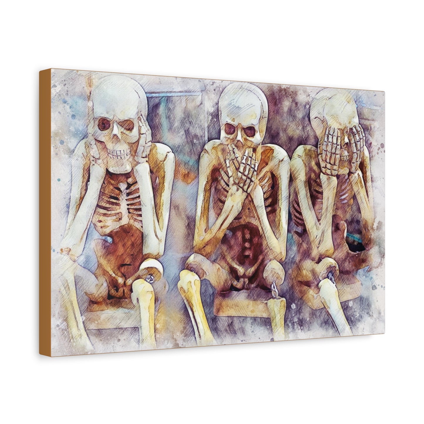Skeletons Matte Canvas, Stretched, 1.25"