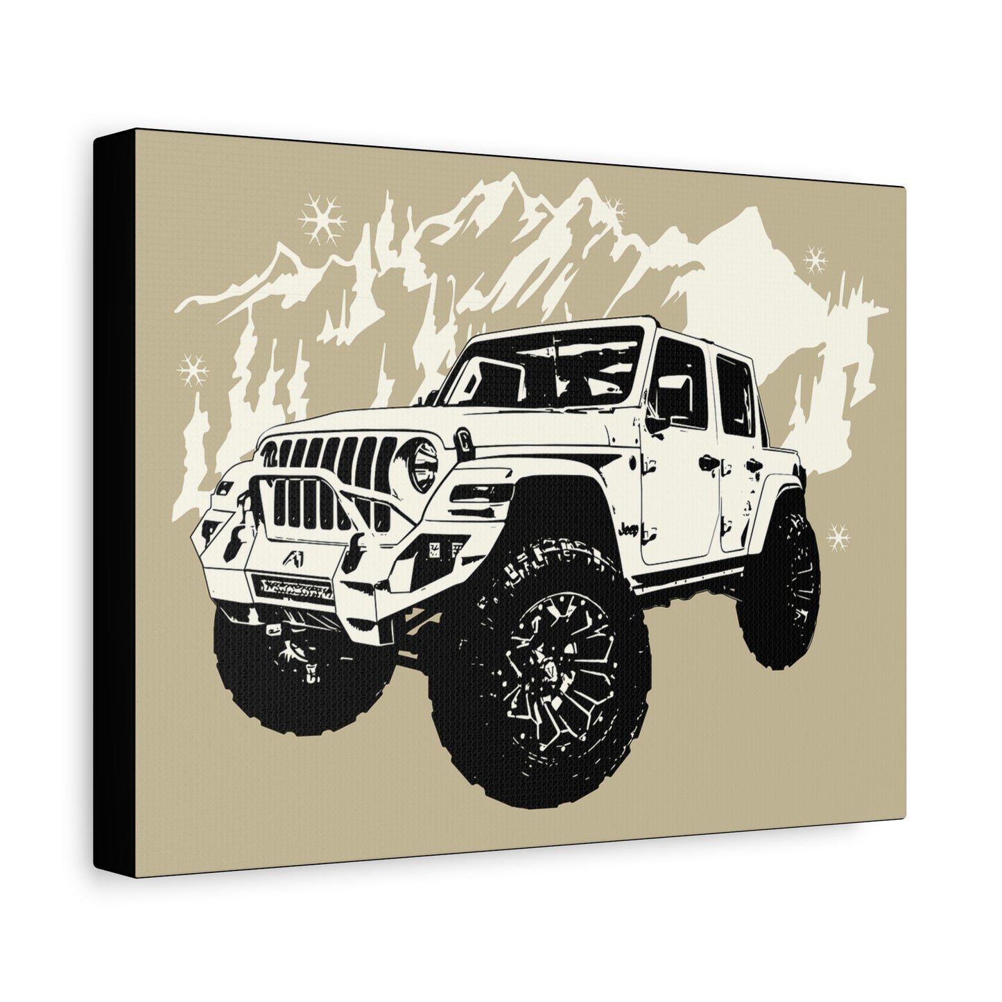 Jeep Matte Canvas, Stretched, 1.25"