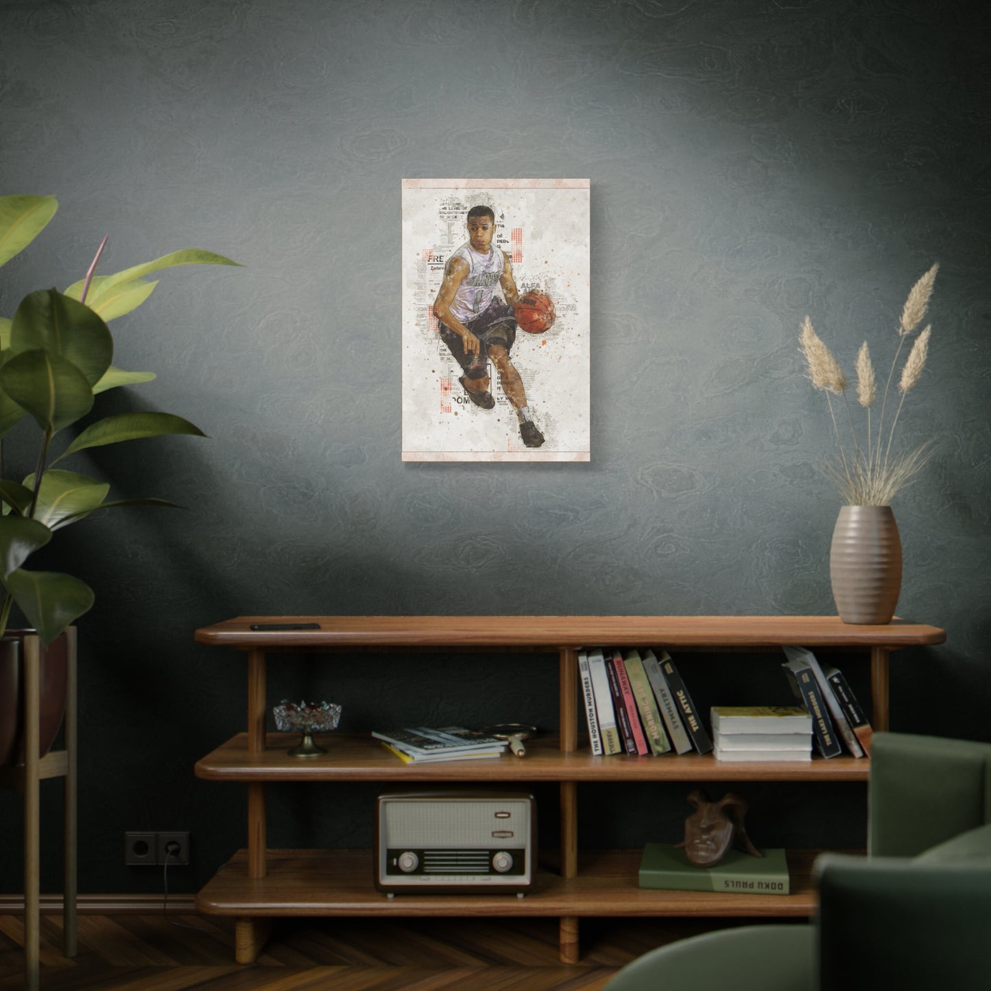 Basketball Matte Canvas, Stretched, 1.25"
