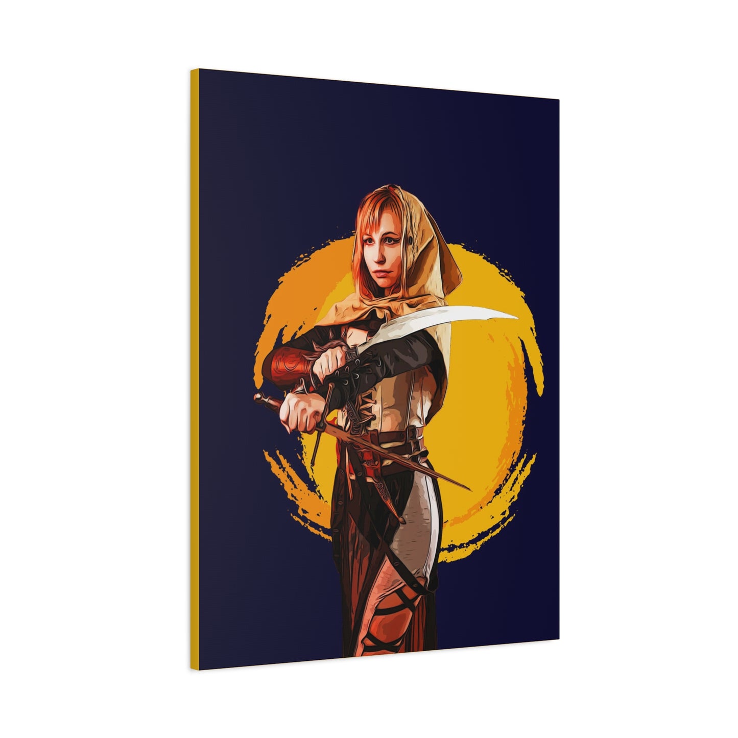 Cosplay Woman Warrior Matte Canvas, Stretched, 1.25"