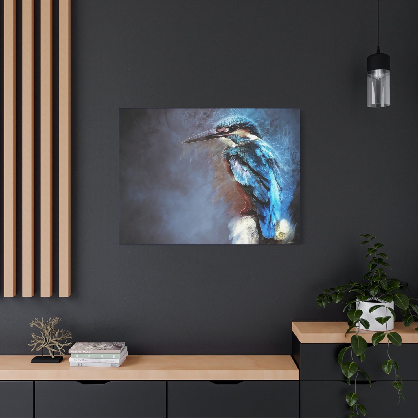 Kingfisher Matte Canvas, Stretched, 1.25"