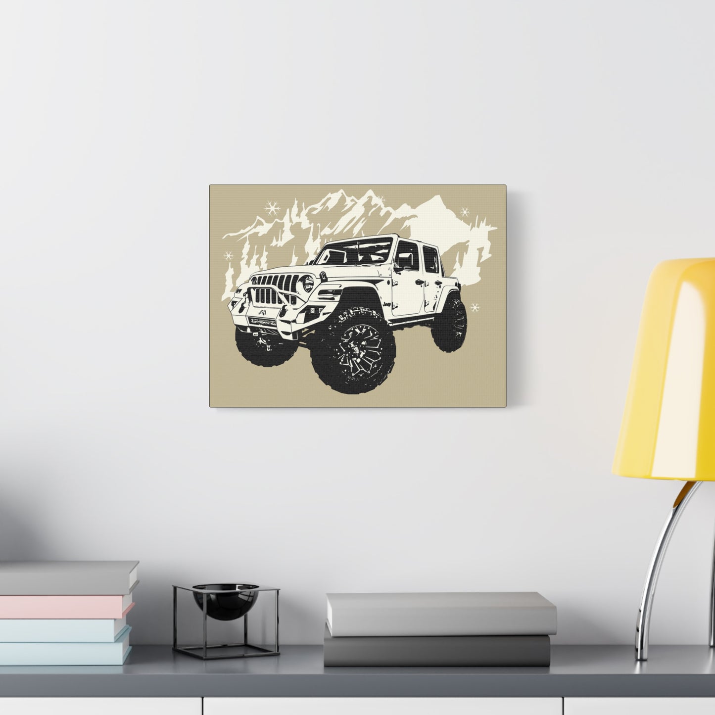Jeep Matte Canvas, Stretched, 1.25"