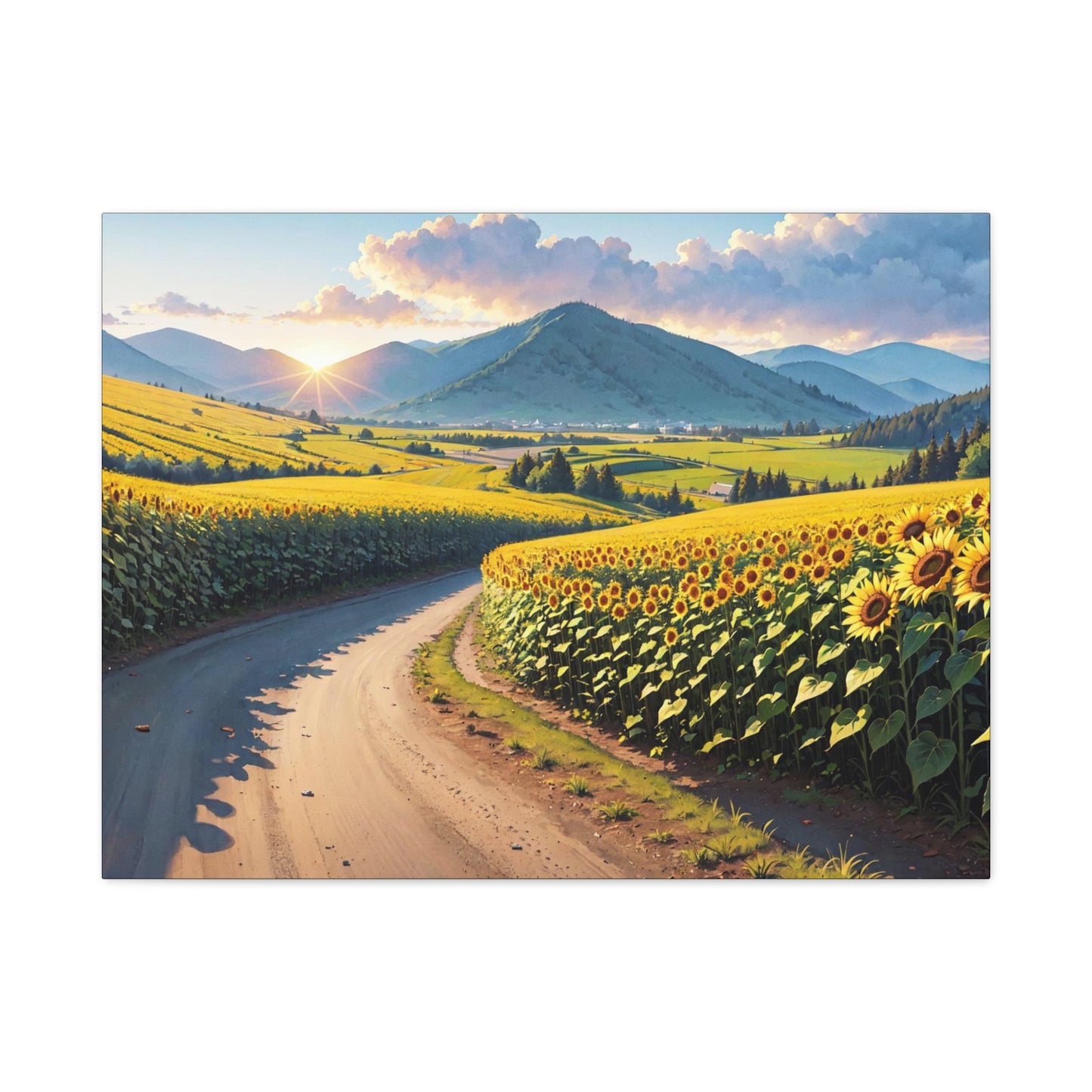 SunflowerAI Gen Matte Canvas, Stretched, 1.25"