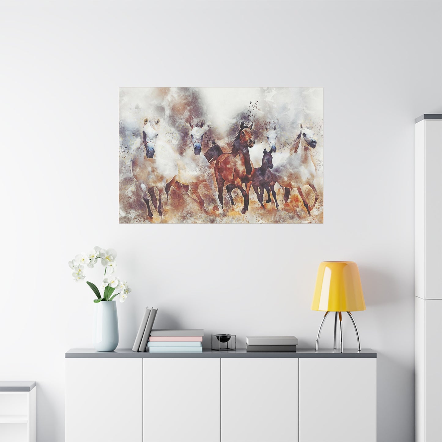 Horses Matte Canvas, Stretched, 1.25"