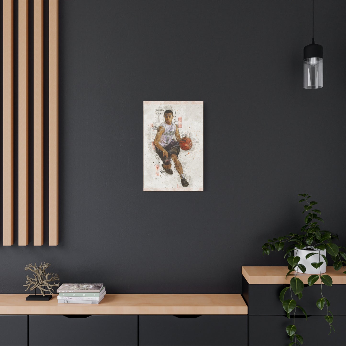 Basketball Matte Canvas, Stretched, 1.25"