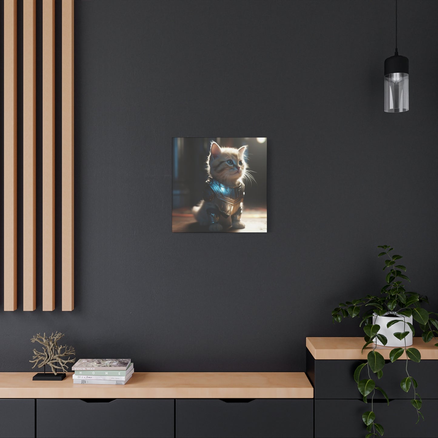 Thunder Kitten Matte Canvas, Stretched, 1.25"
