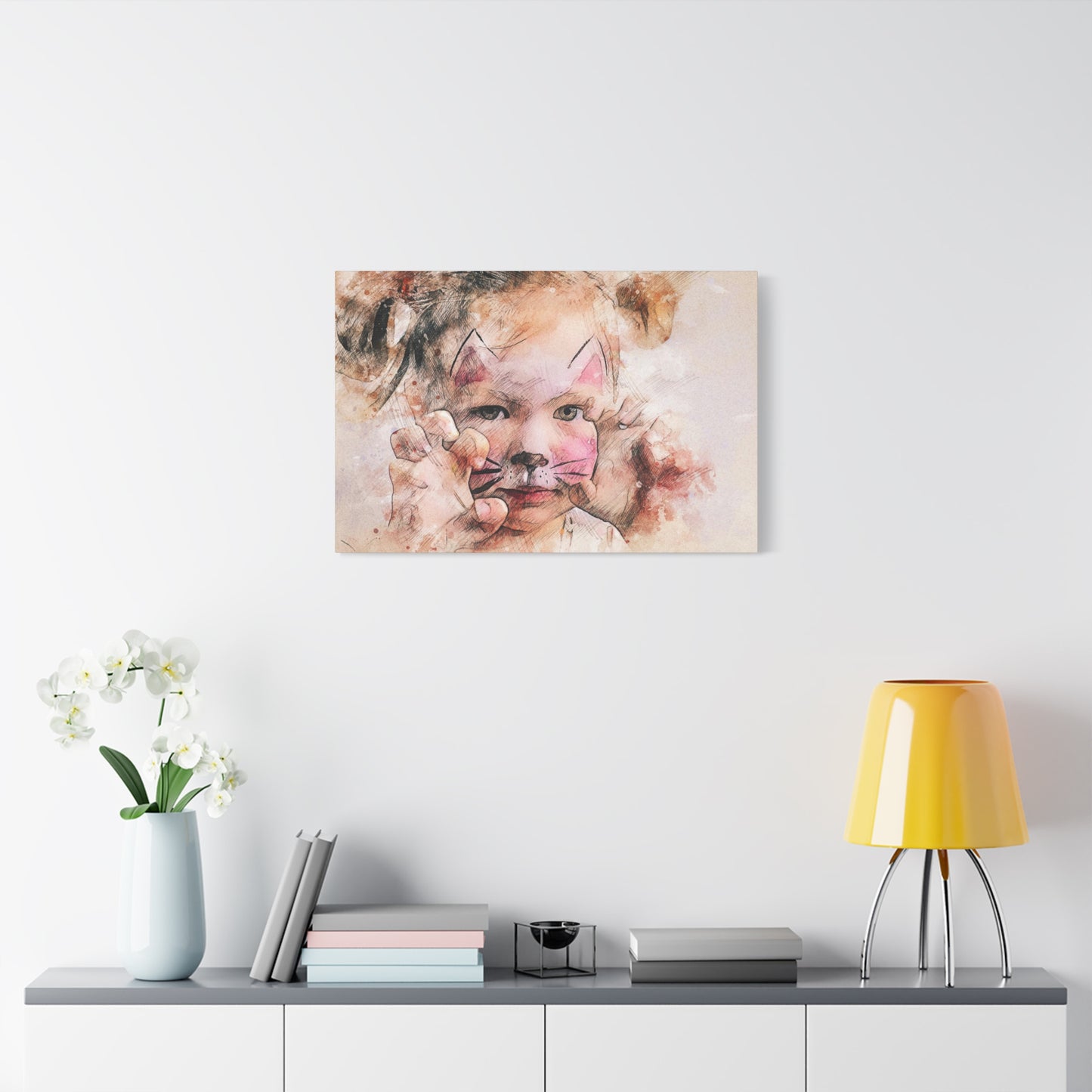 Baby Girl Cat Matte Canvas, Stretched, 1.25"