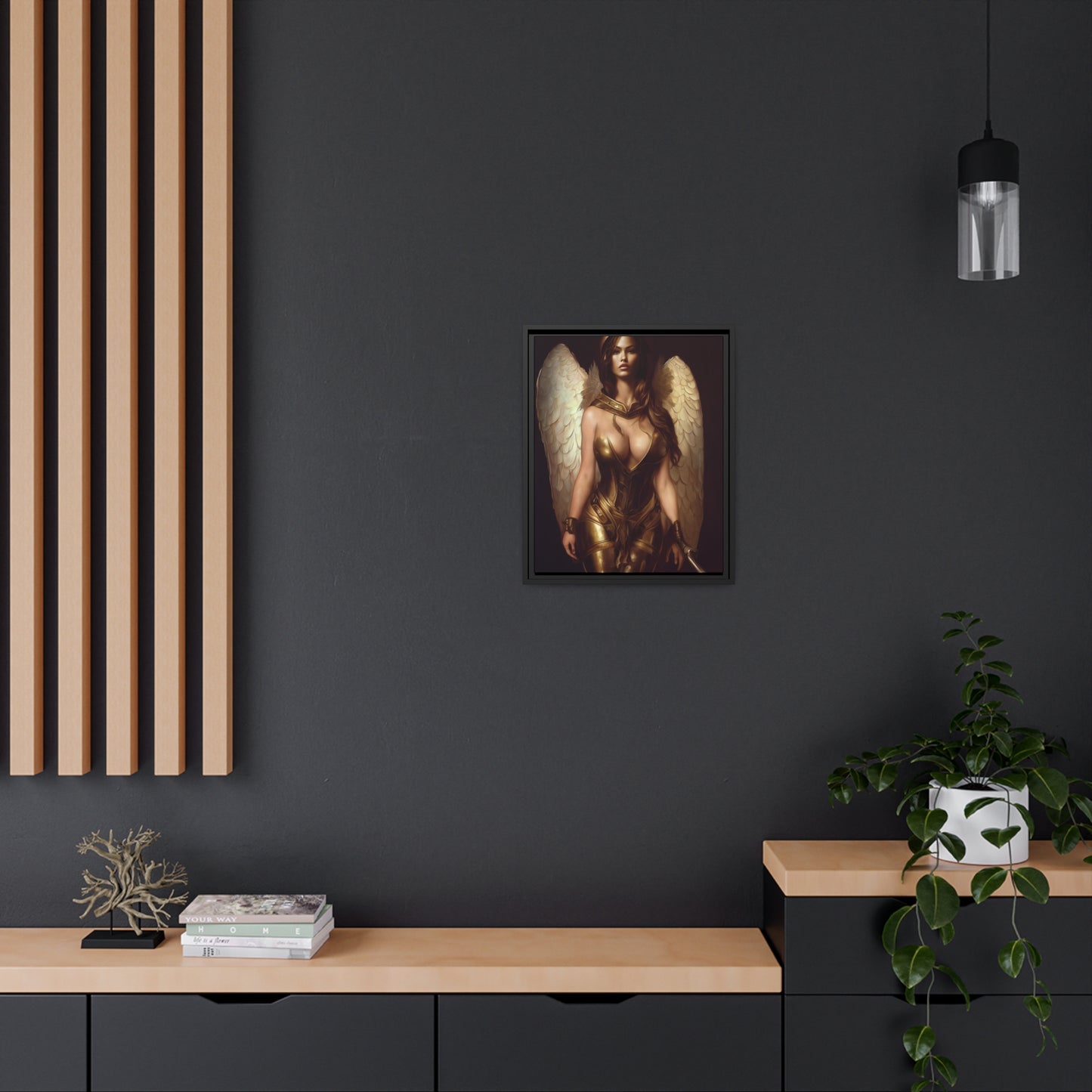 Goddess Matte Canvas, Black Frame