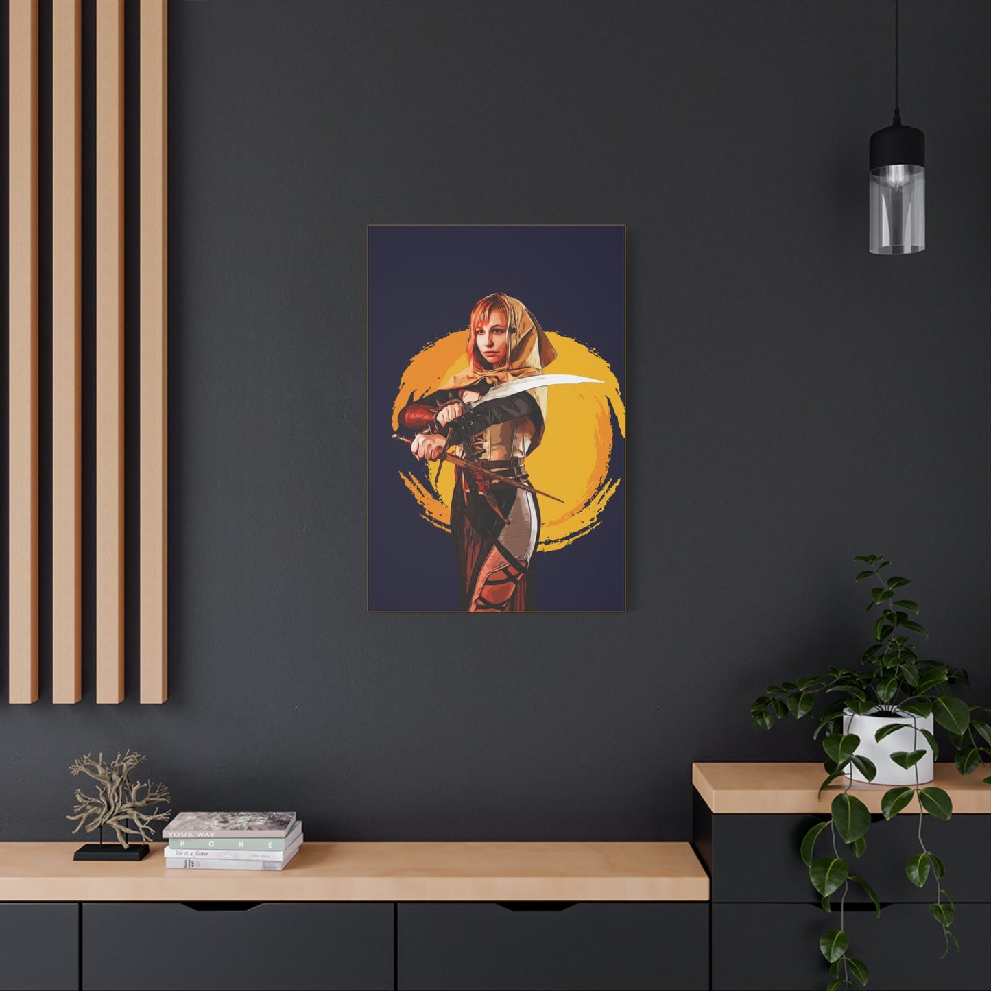 Cosplay Woman Warrior Matte Canvas, Stretched, 1.25"