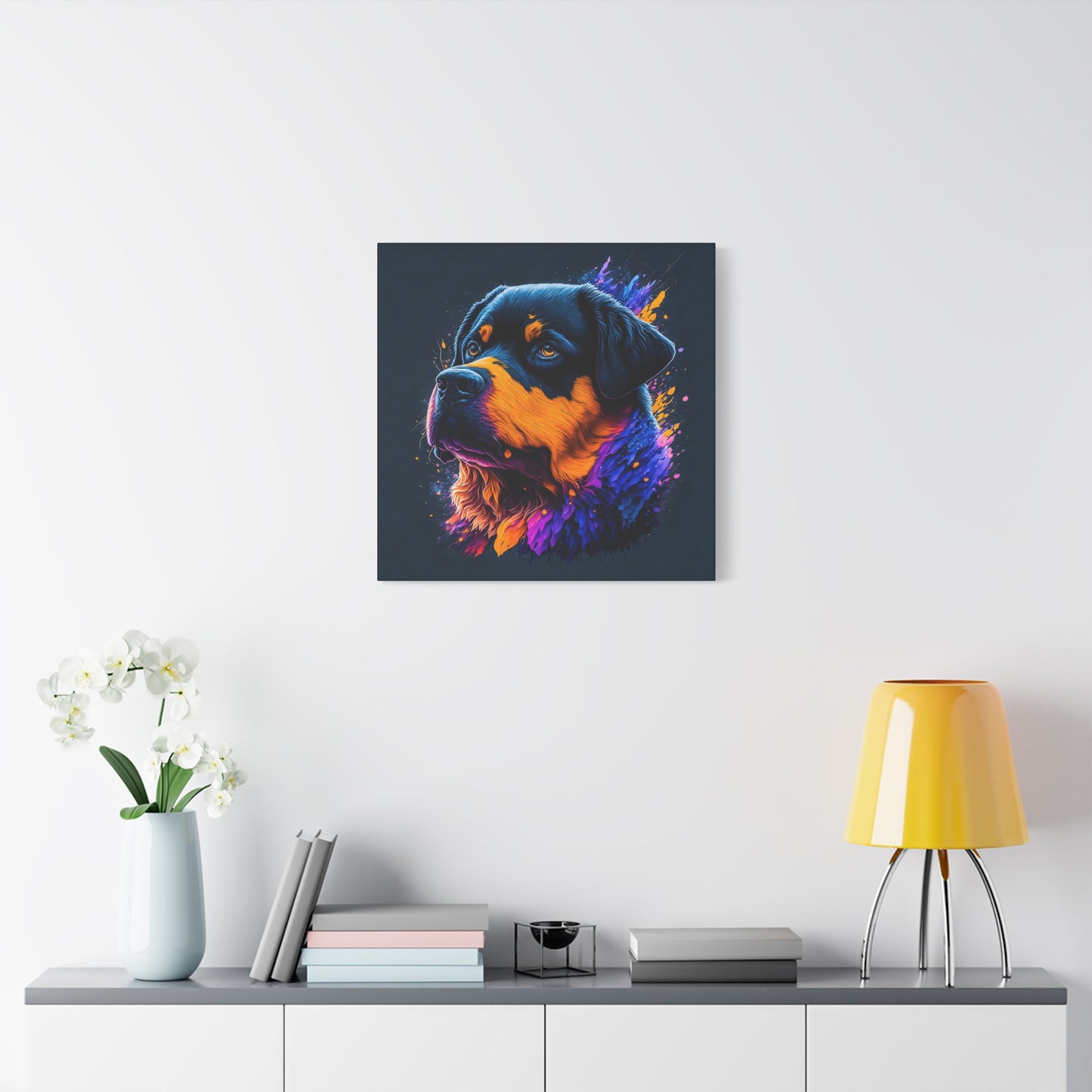 Rottweiller Matte Canvas, Stretched, 1.25"