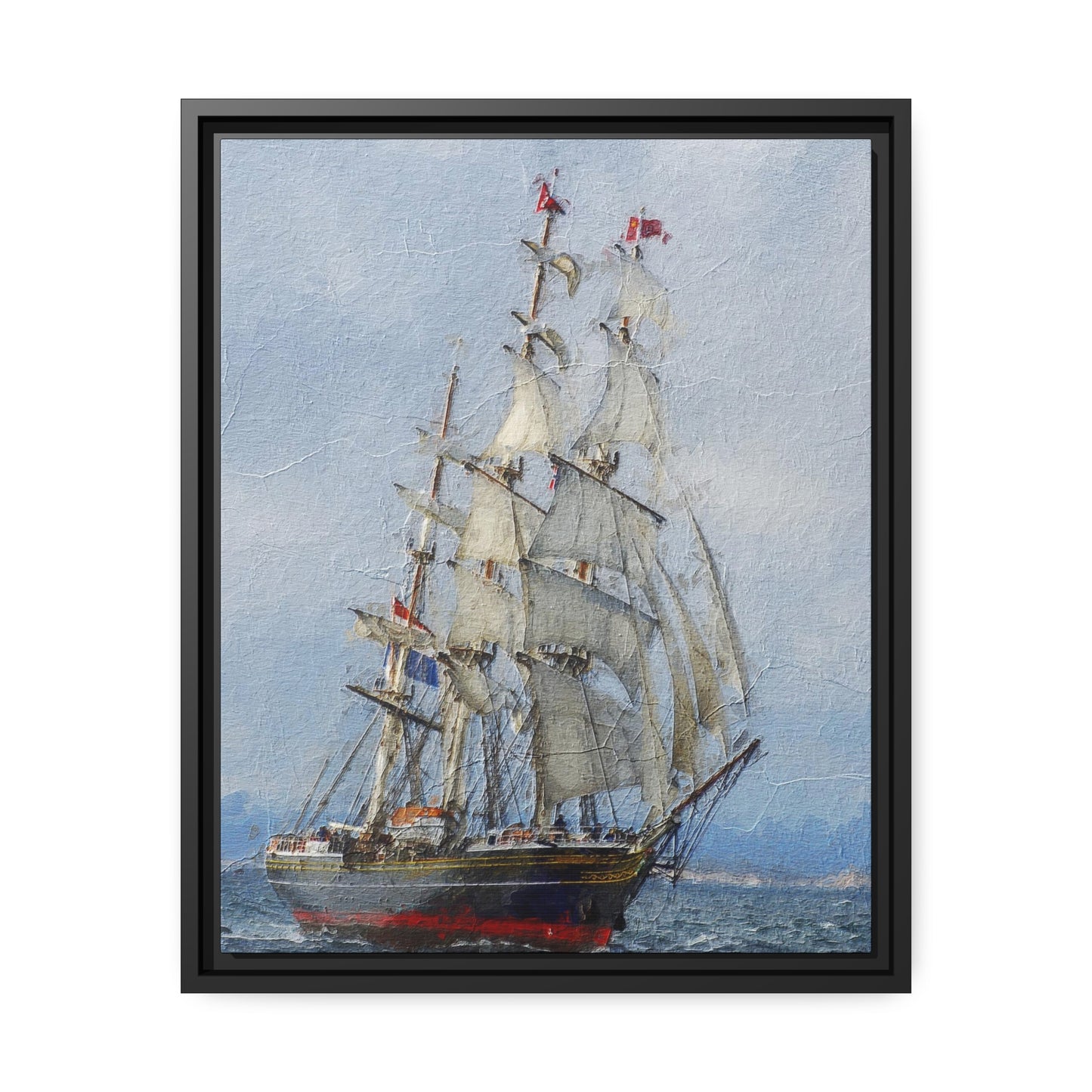 Clipper Matte Canvas, Black Frame