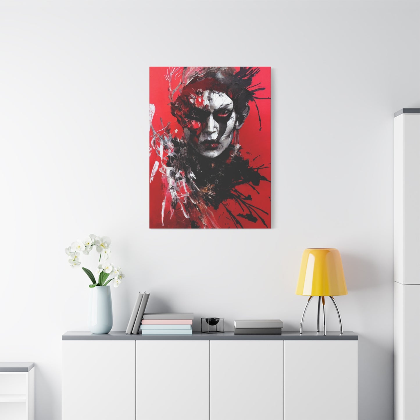 Shaman Red AI Gen Matte Canvas, Stretched, 1.25"