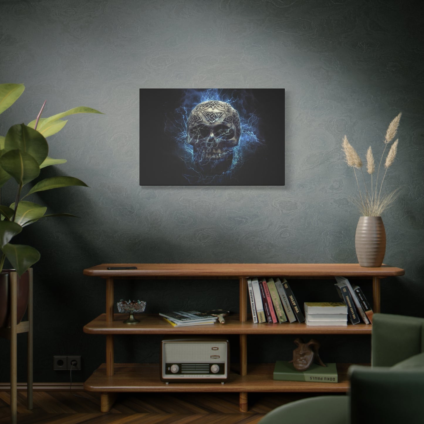 Skull Matte Canvas, Stretched, 1.25"