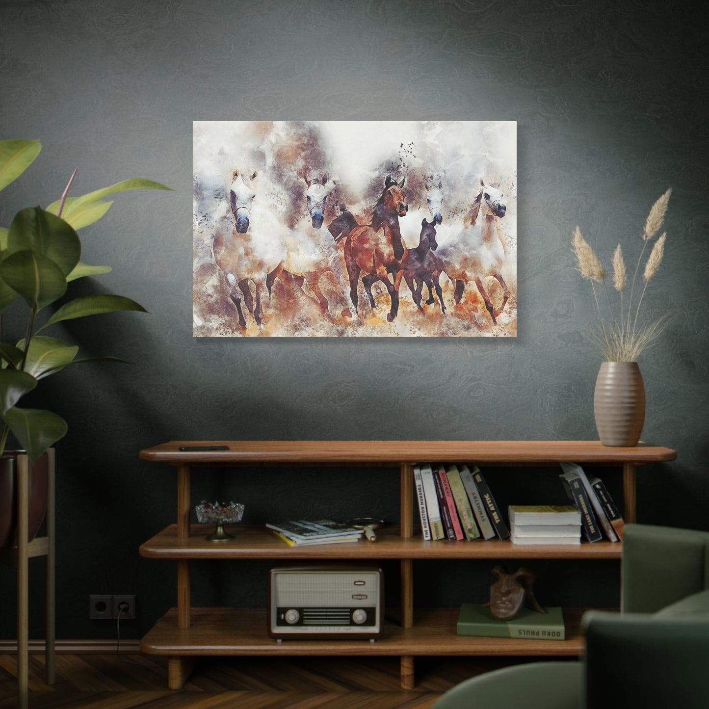 Horses Matte Canvas, Stretched, 1.25"