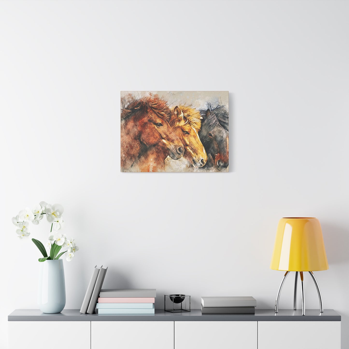 Horses Matte Canvas, Stretched, 1.25"