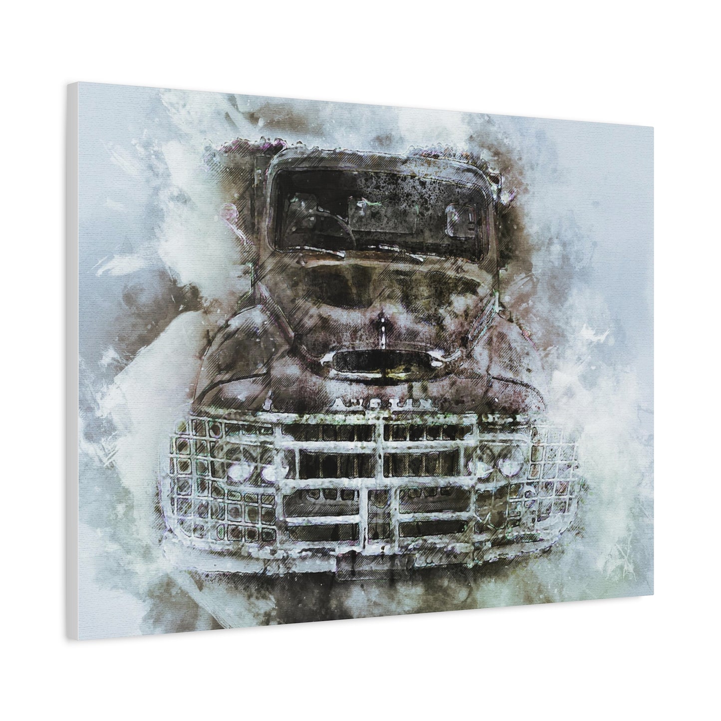 Austin Truck Matte Canvas, Stretched, 1.25"
