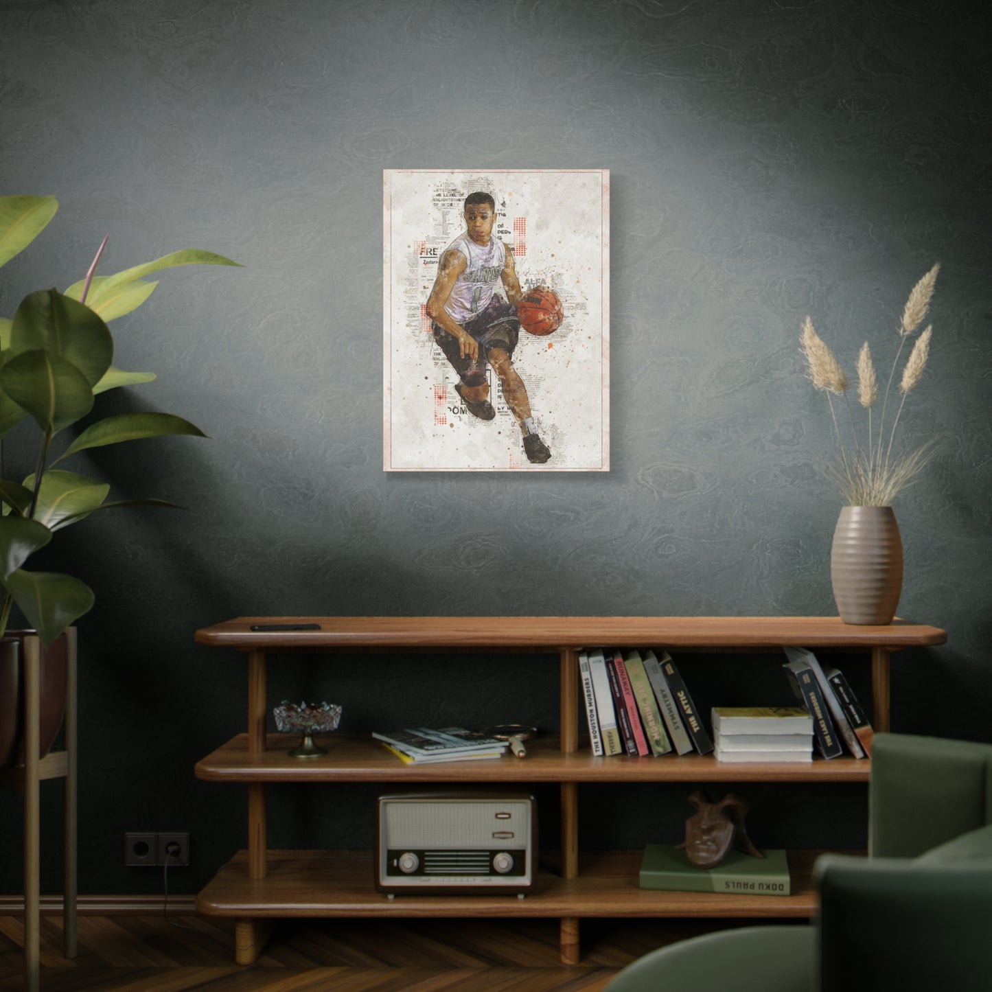 Basketball Matte Canvas, Stretched, 1.25"