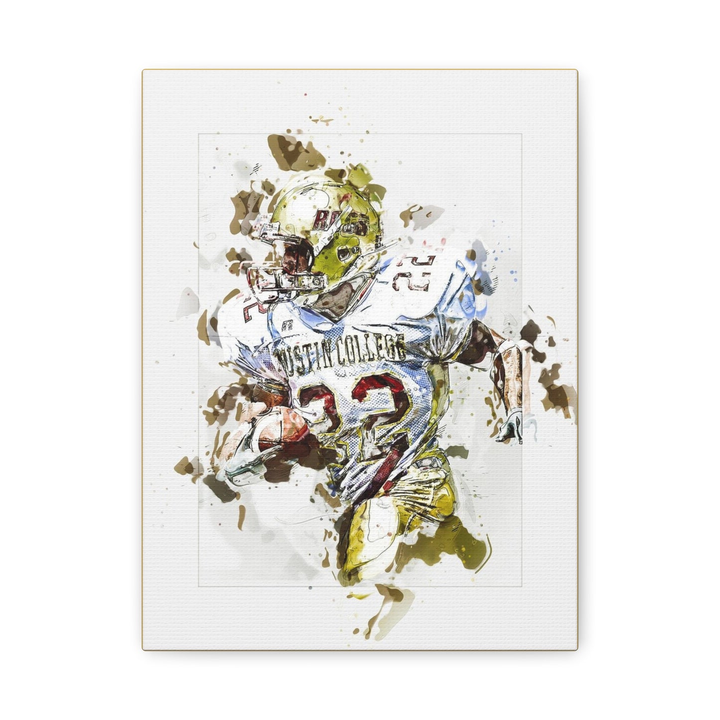 Football Matte Canvas, Stretched, 1.25"