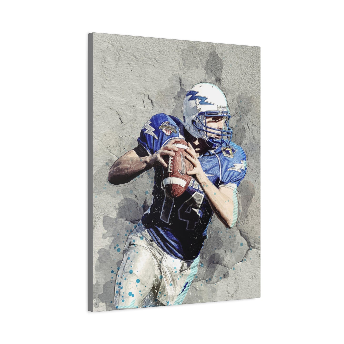 Quarterback Matte Canvas, Stretched, 1.25"